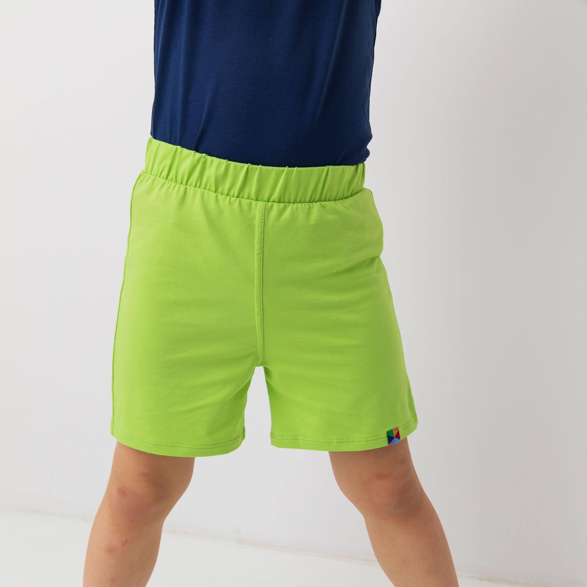 Lime green sweat shorts