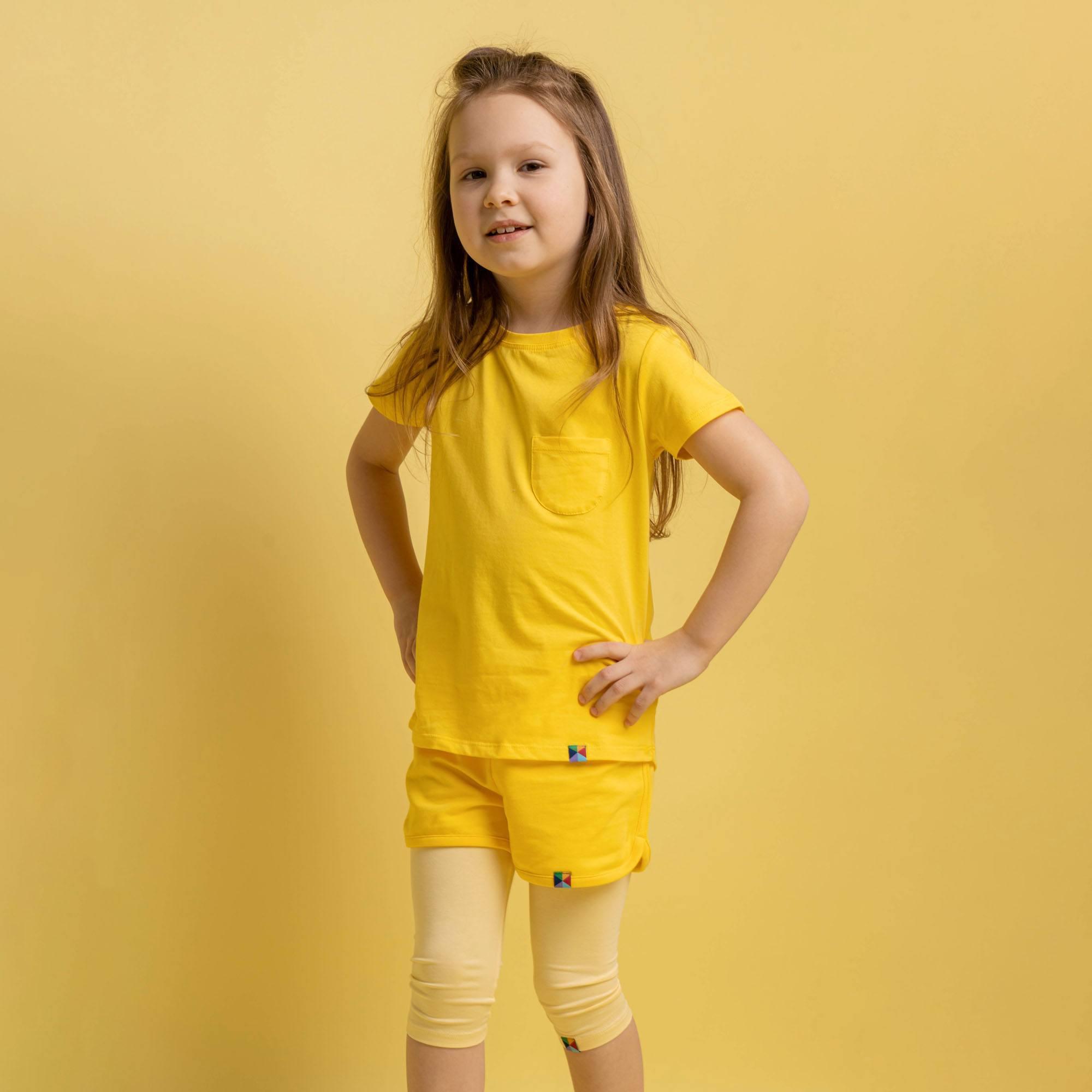 Yellow T-shirt with pocket