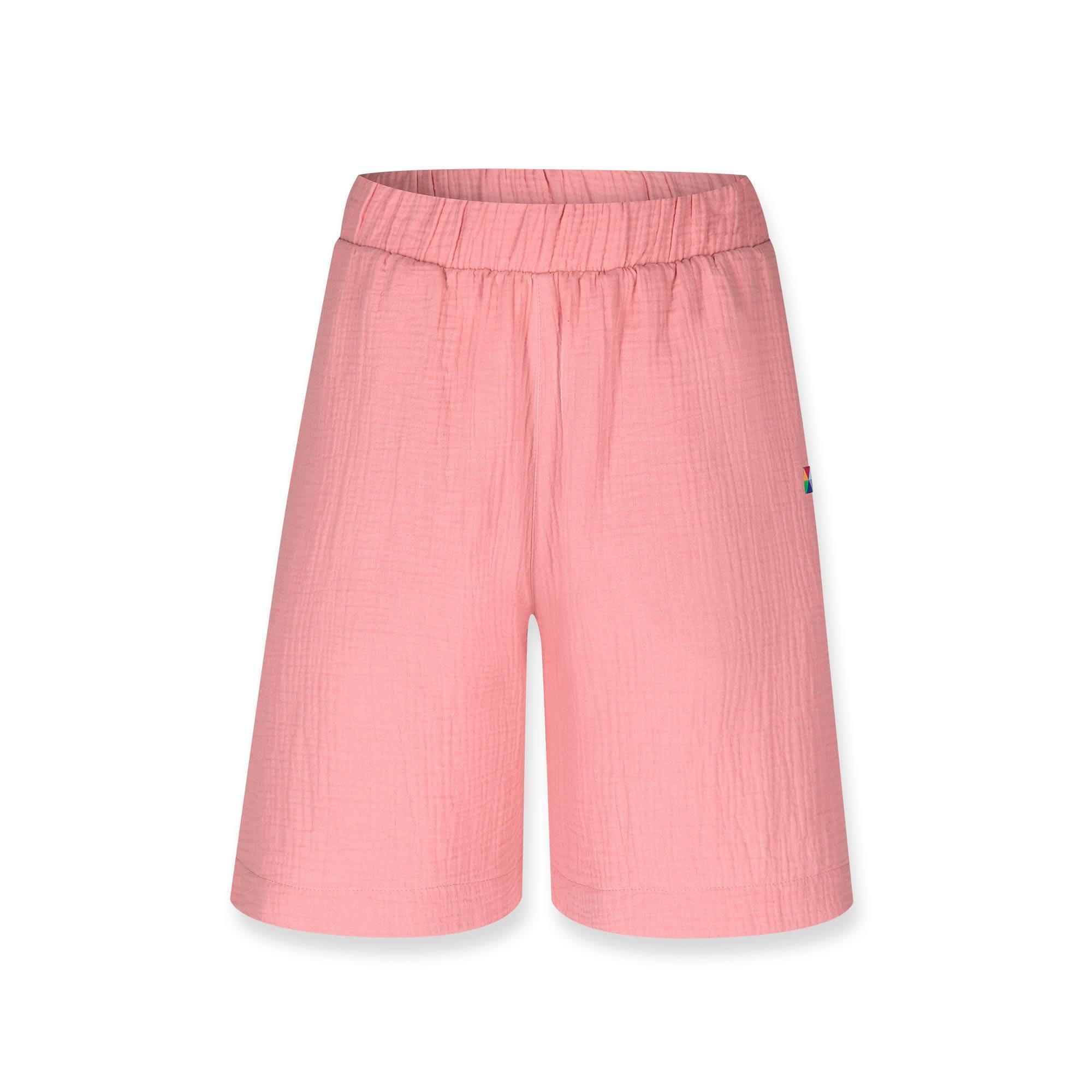 Pink muslin muslin shorts Women