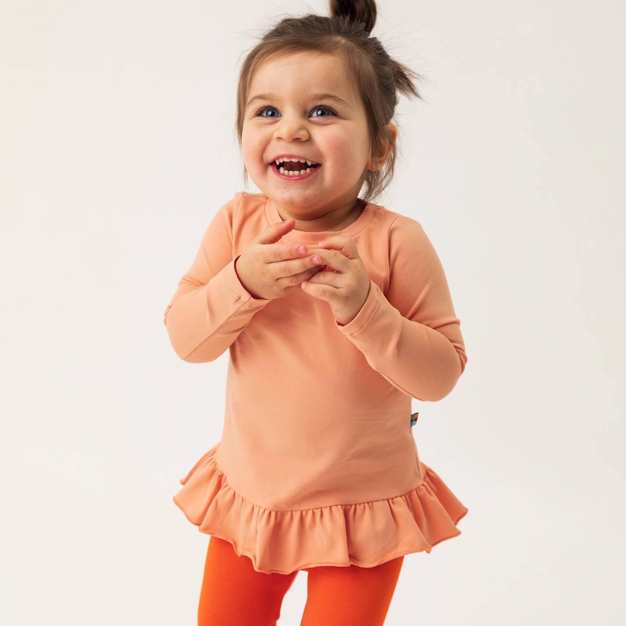 Apricot ruffle blouse Baby