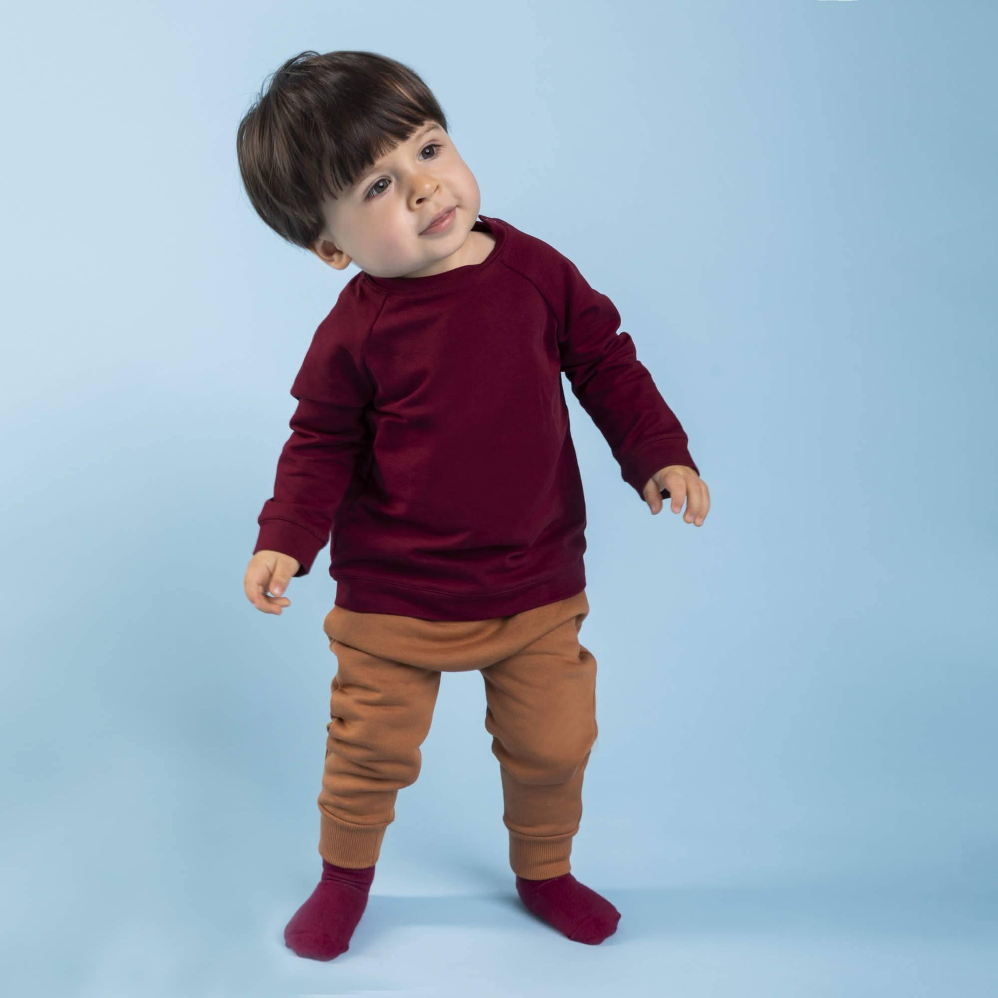 Burgundy pullover sweatshirt Baby