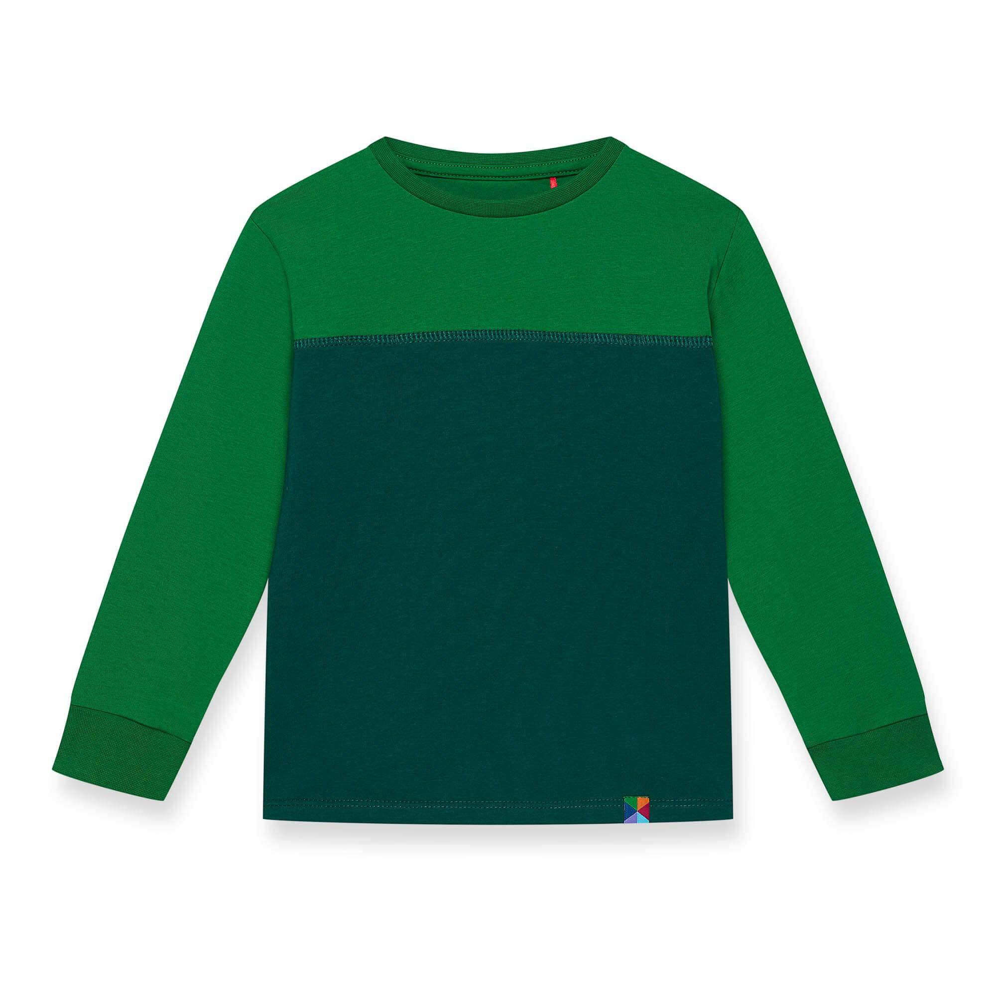 Green - bottle-green two-colour shirt