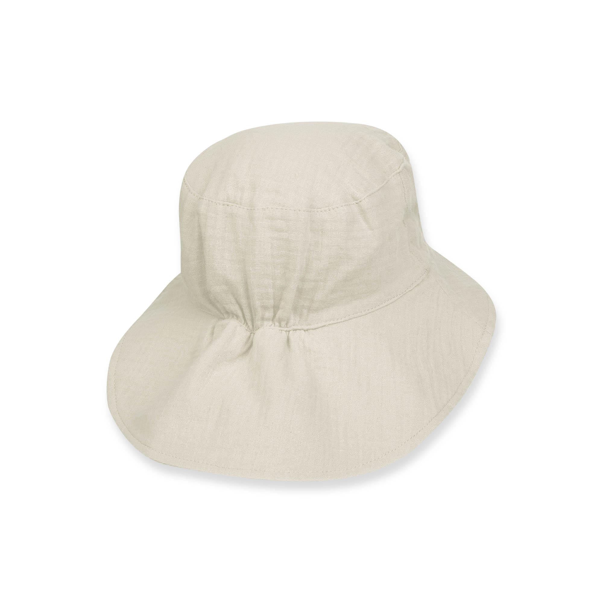 Ecru muslin hat