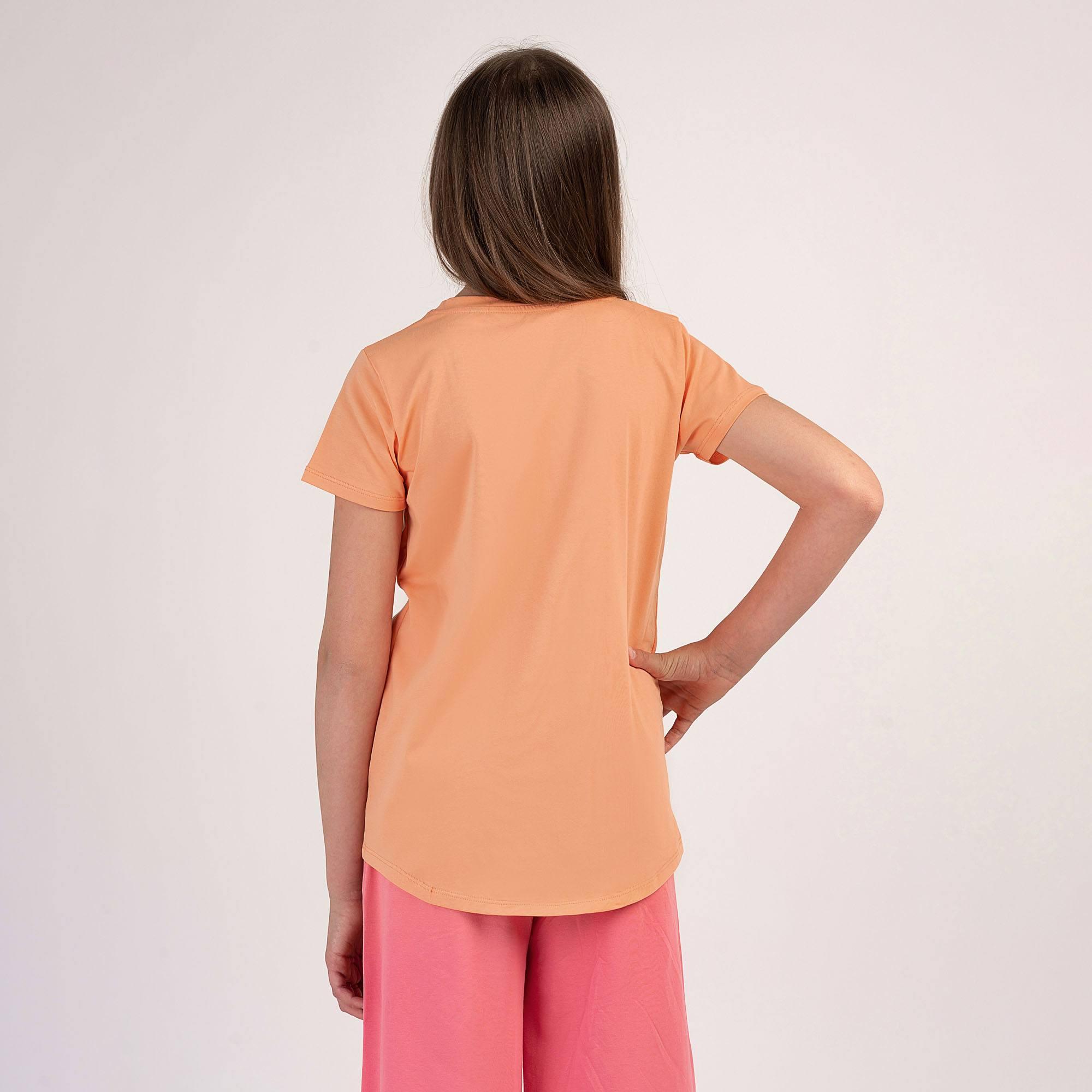 Apricot T-shirt with a pocket Junior