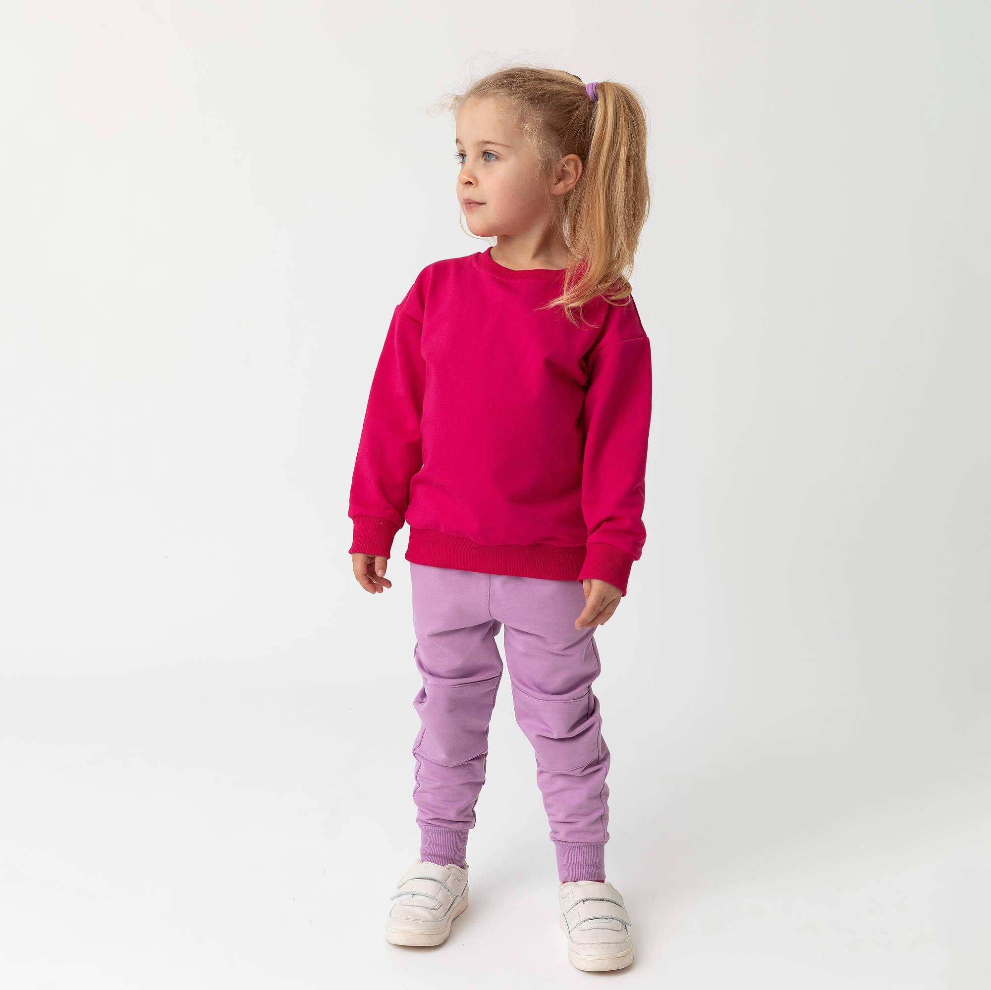 Pink fleece-lined sweatshirt