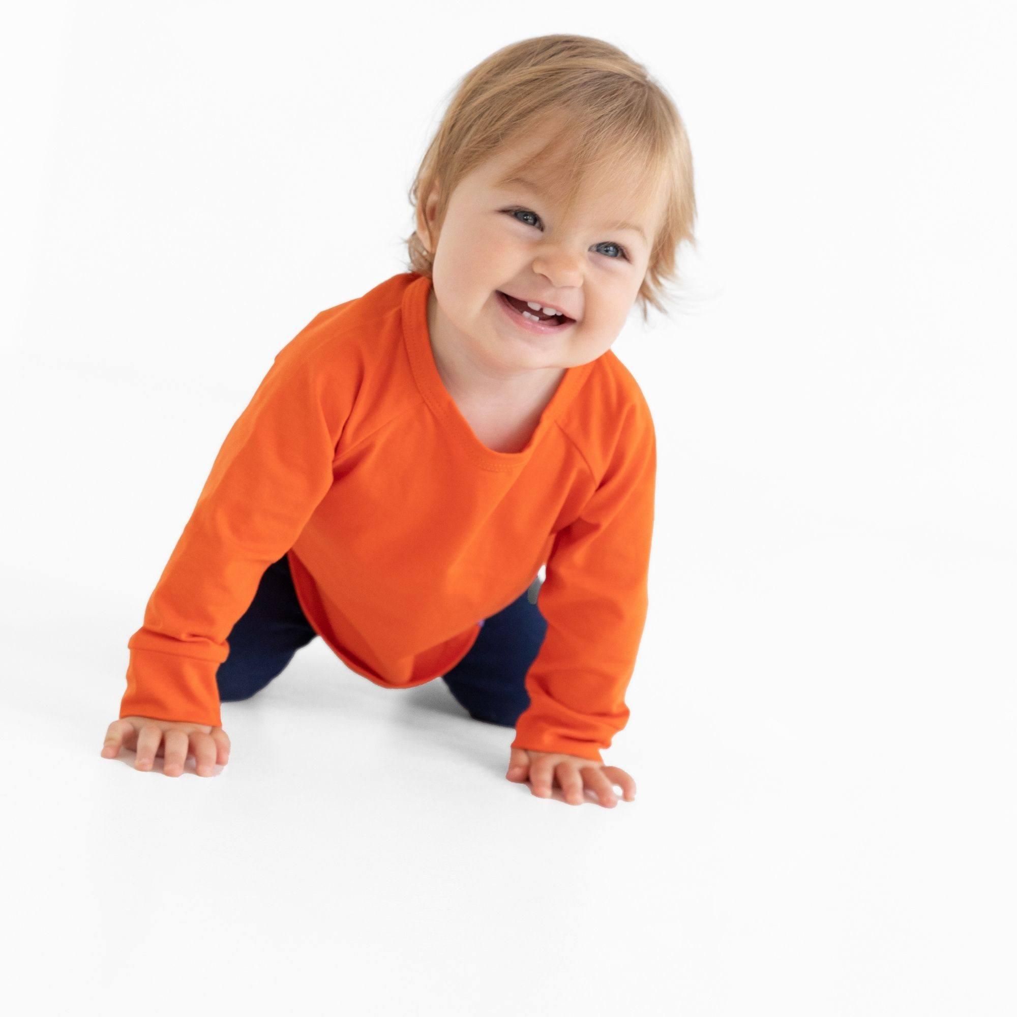 Orange longe sleeve shirt Baby