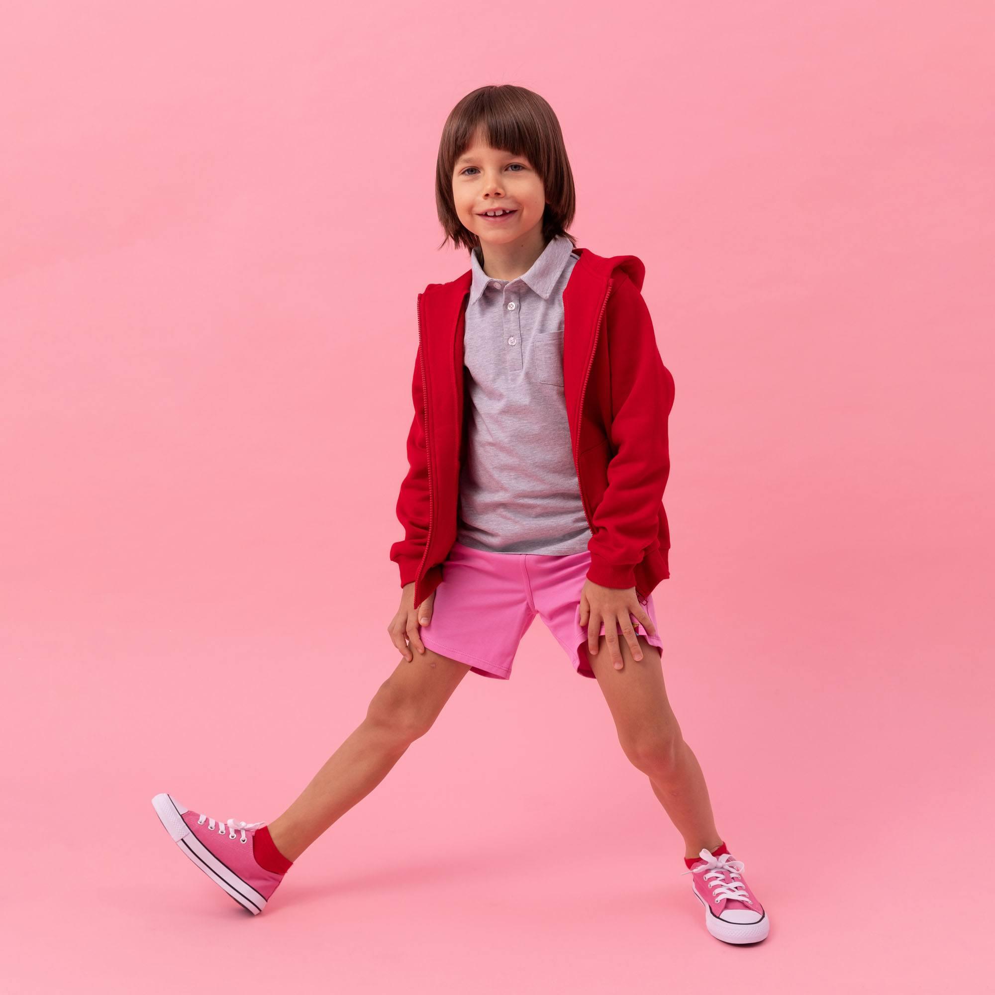 Pastel pink sweat shorts