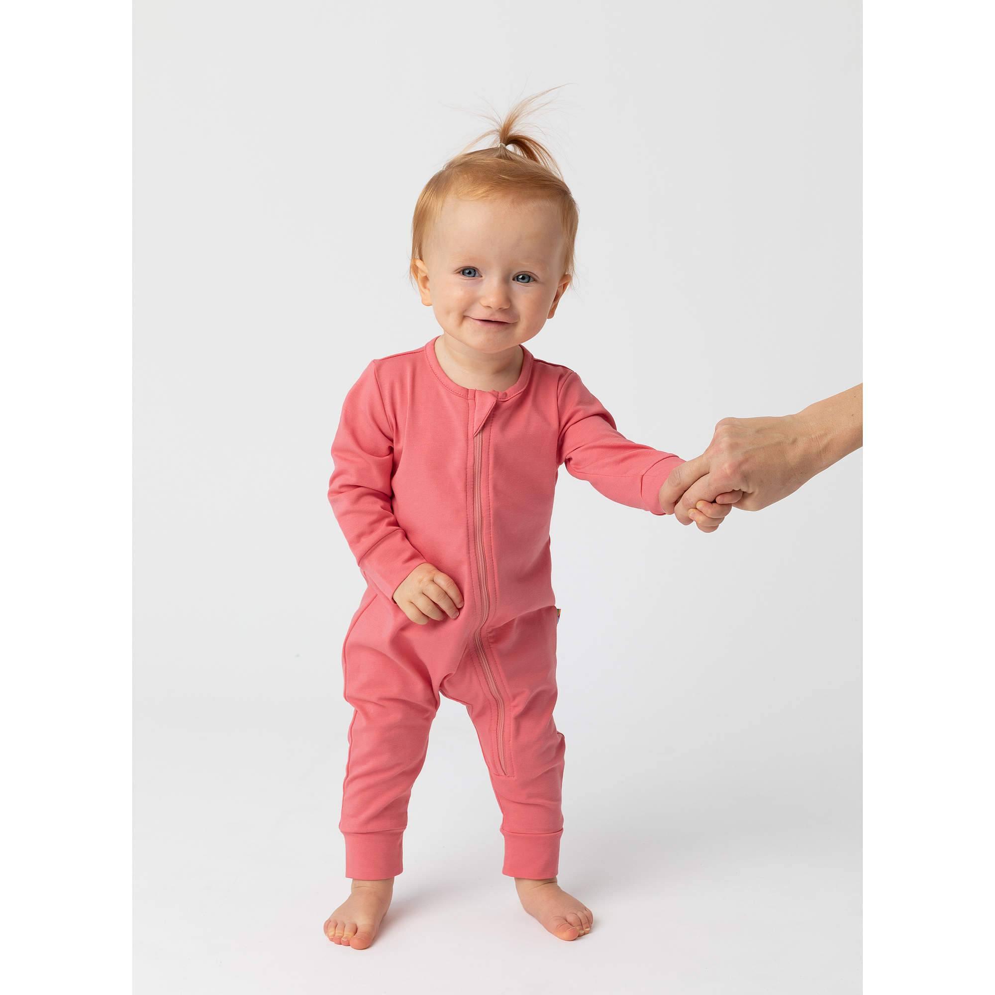 Coral romper suit