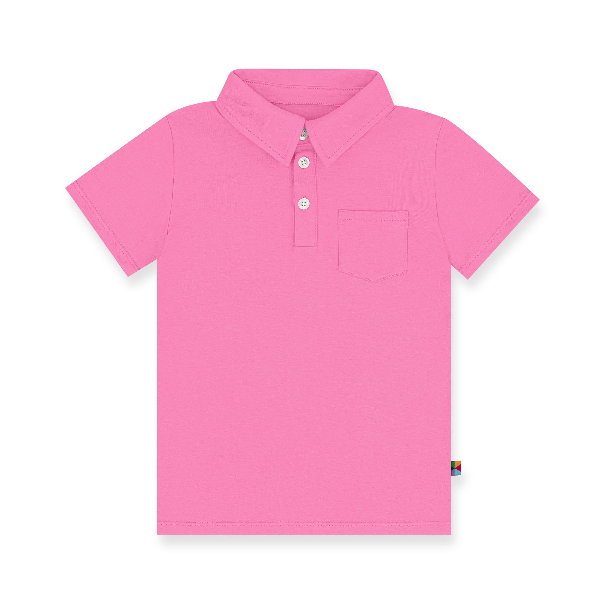 Pastel pink polo T-shirt