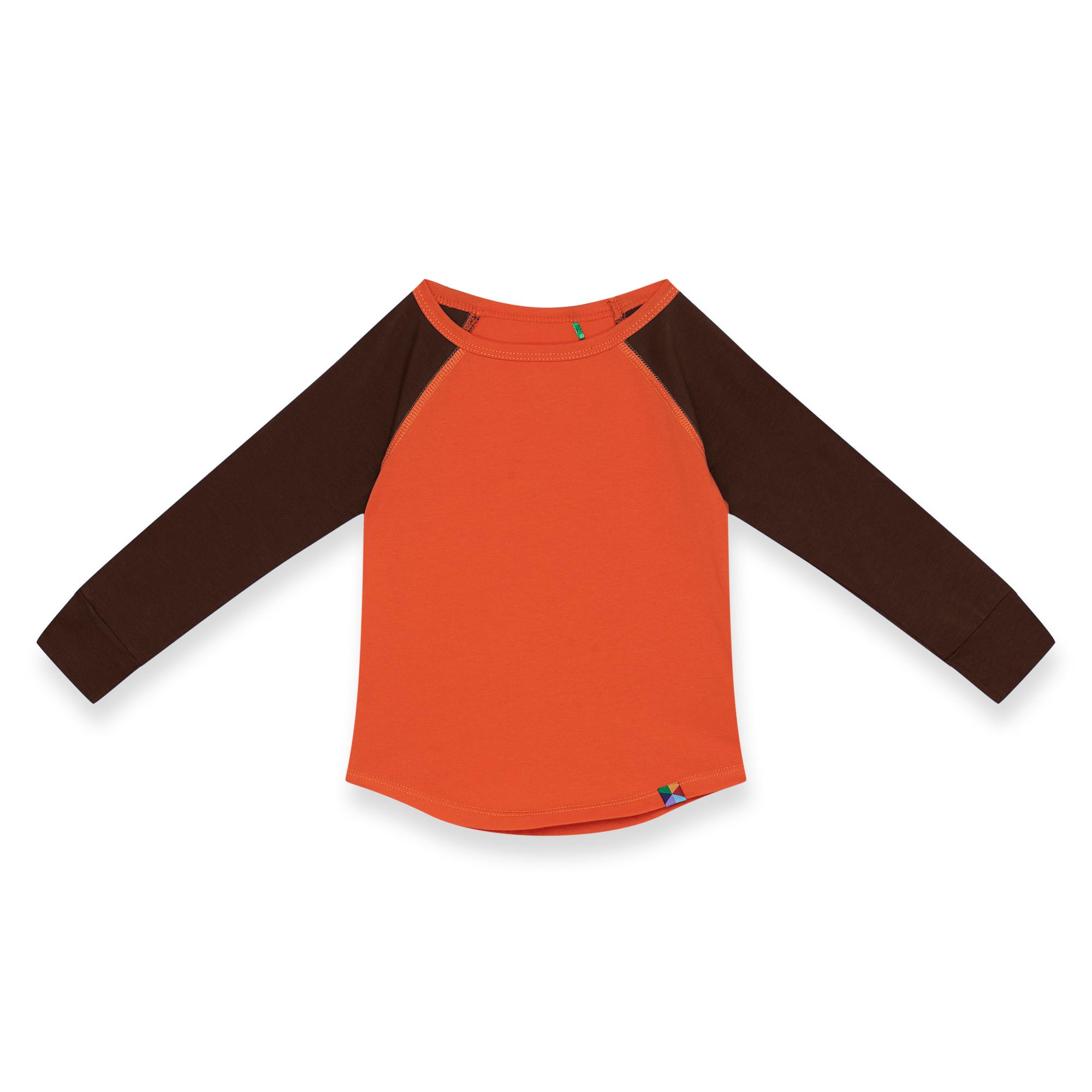 Orange - brown baseball longsleeve shirt