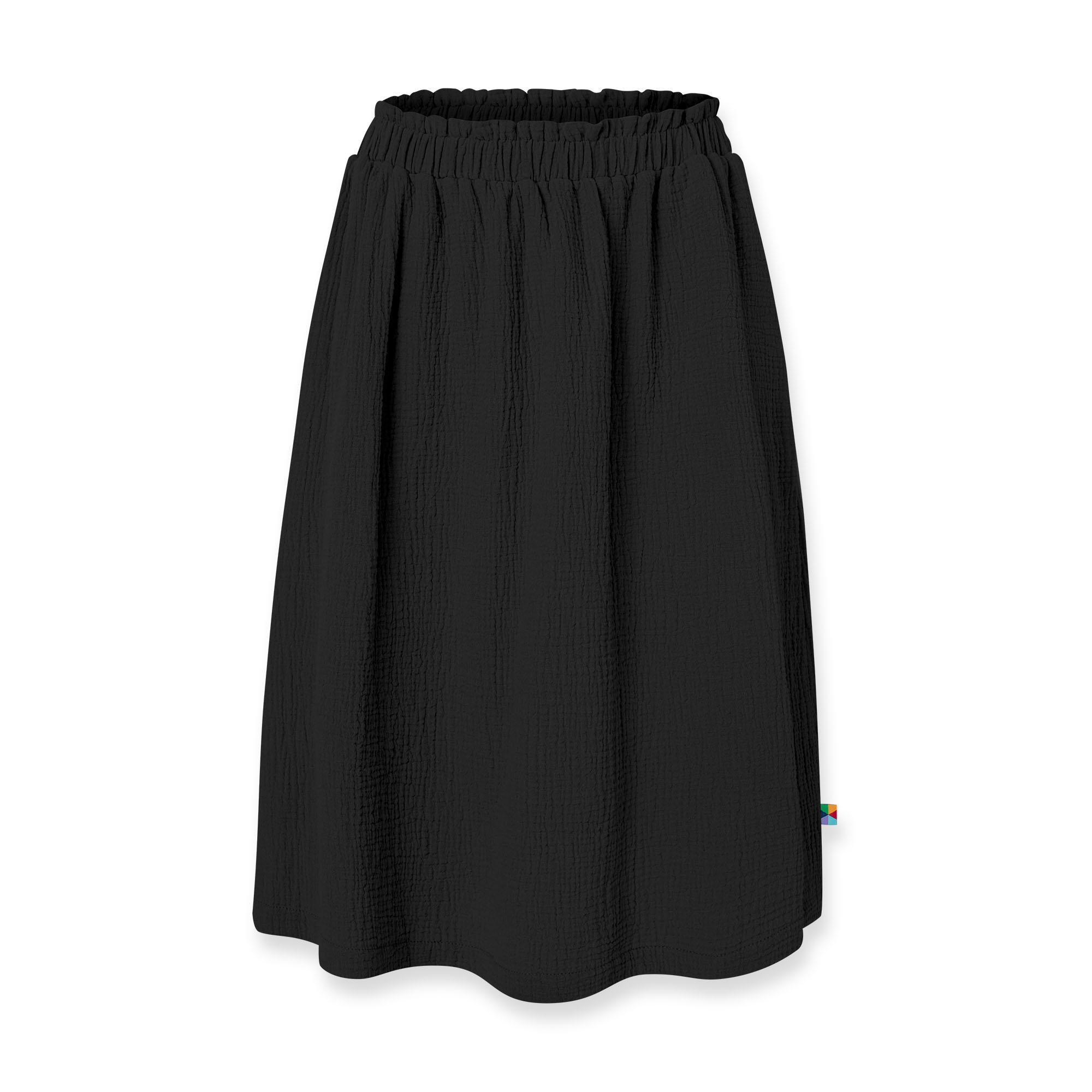 Black muslin skirt Women