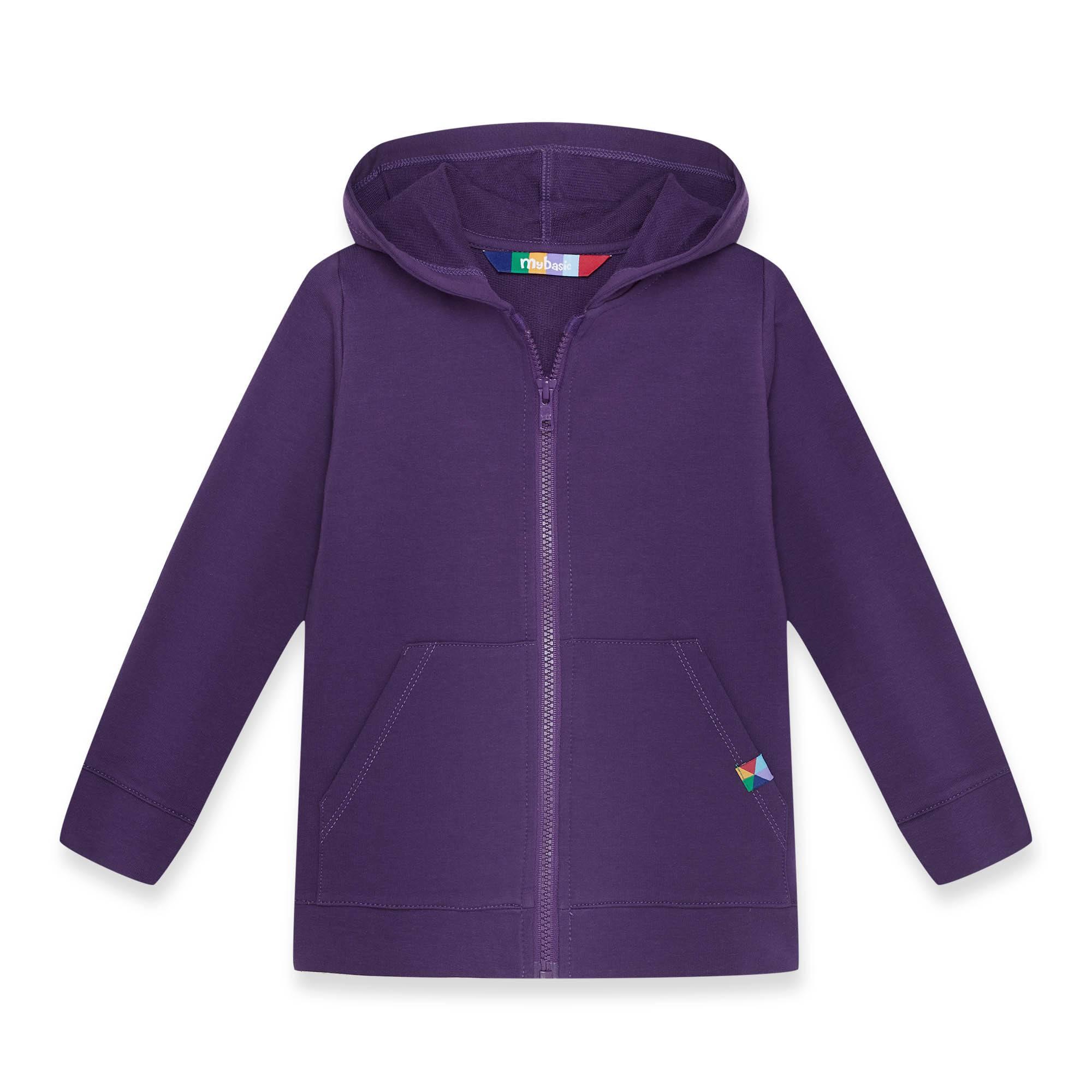 Violet zip-up hoodie