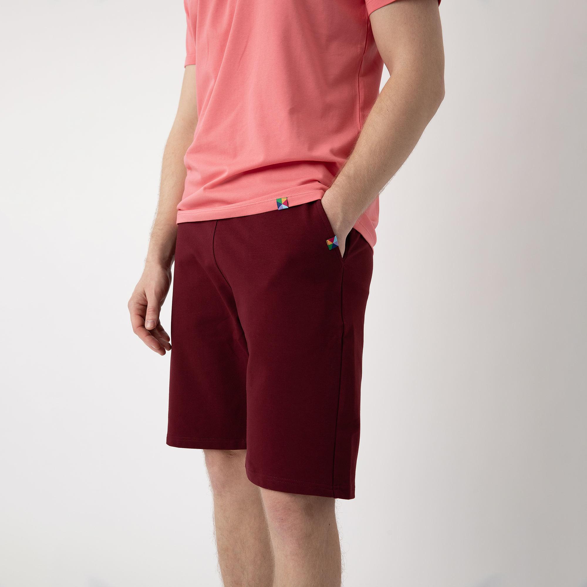 Burgundy shorts Men