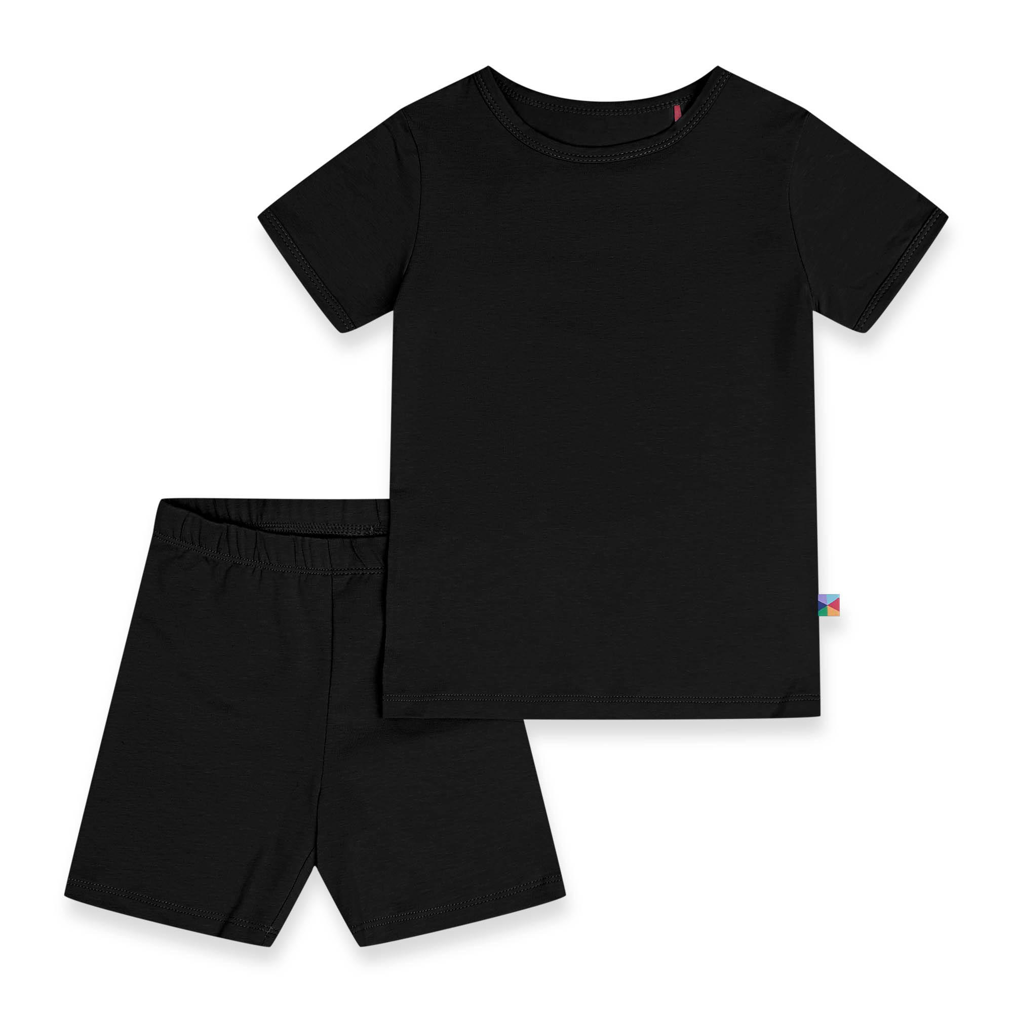 Black short sleeve pyjamas