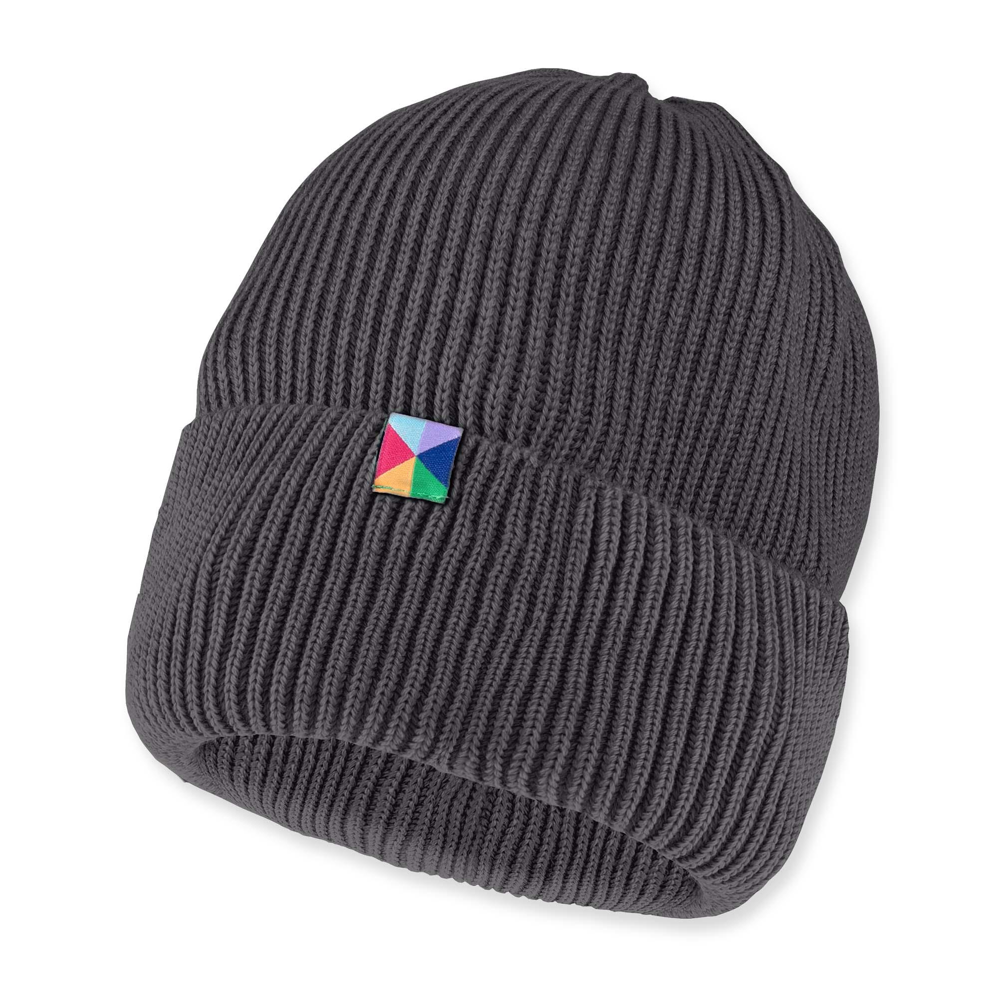 Graphite merino wool hat kids