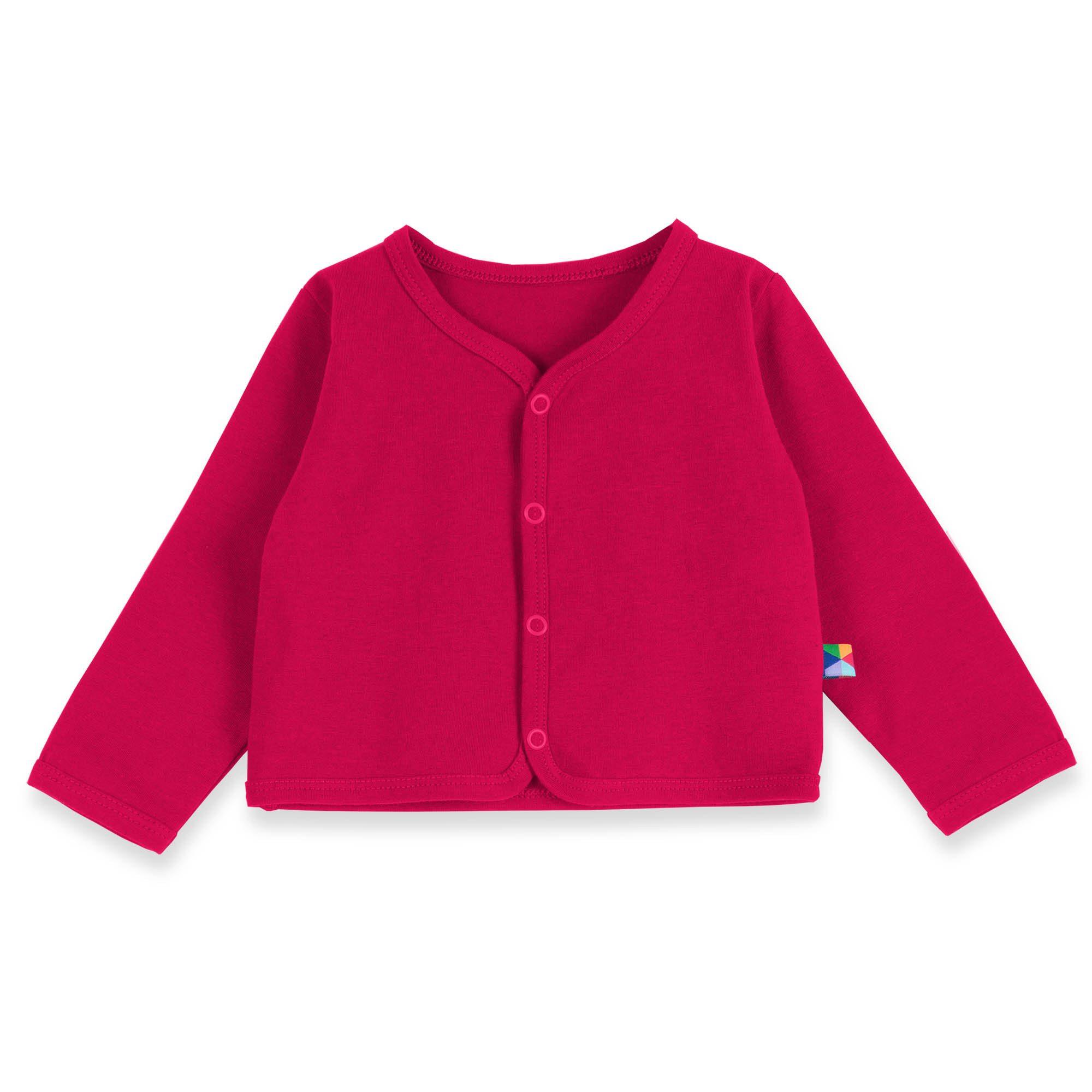 Pink button-front cardigan