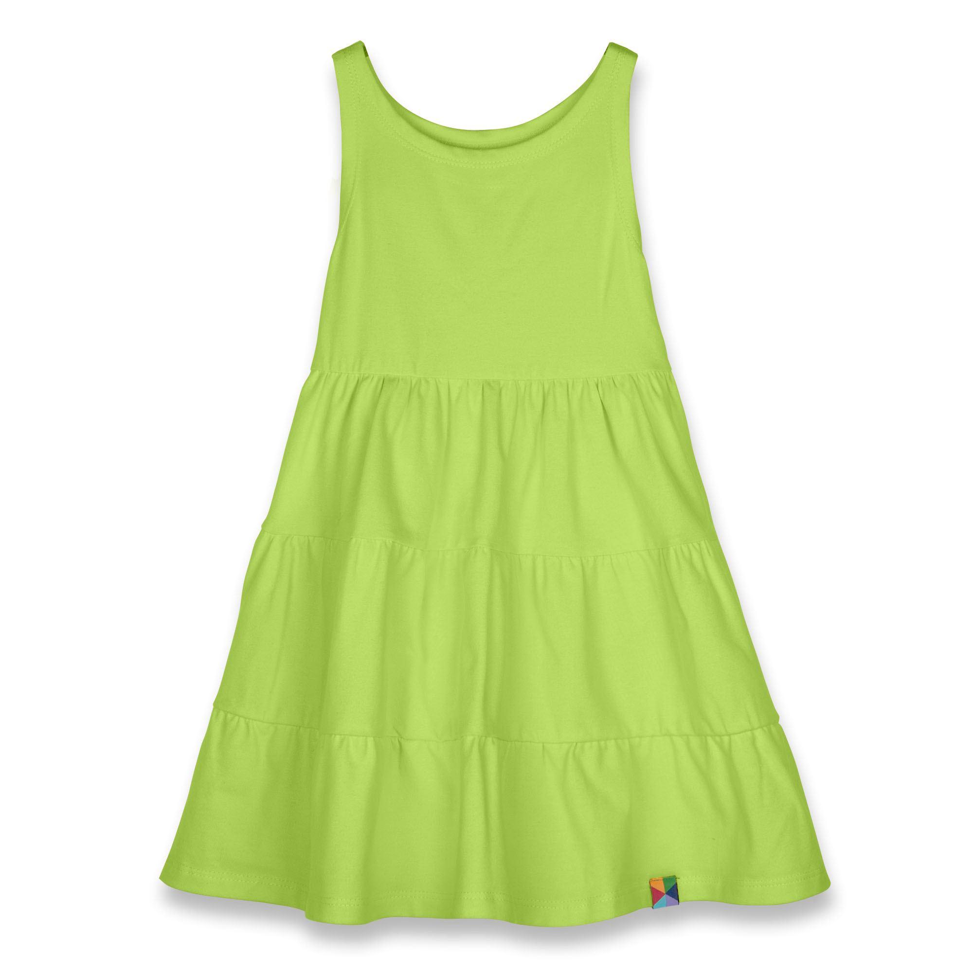 Lime green sleeveless dress