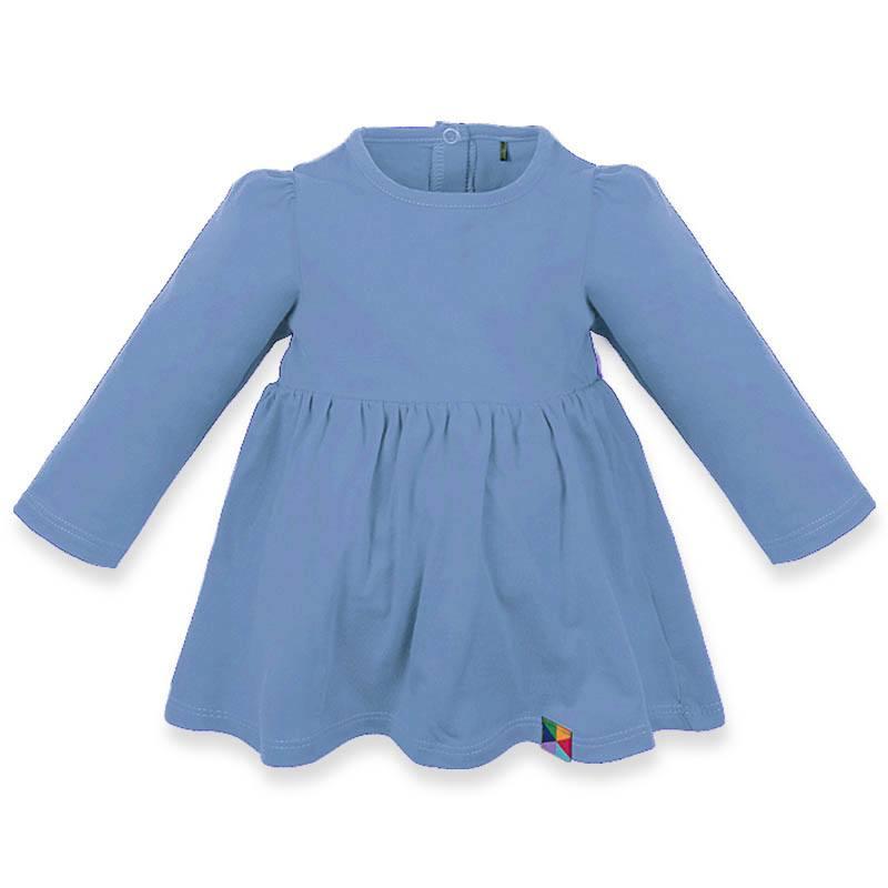 Sky blue long sleeve bodysuit dress