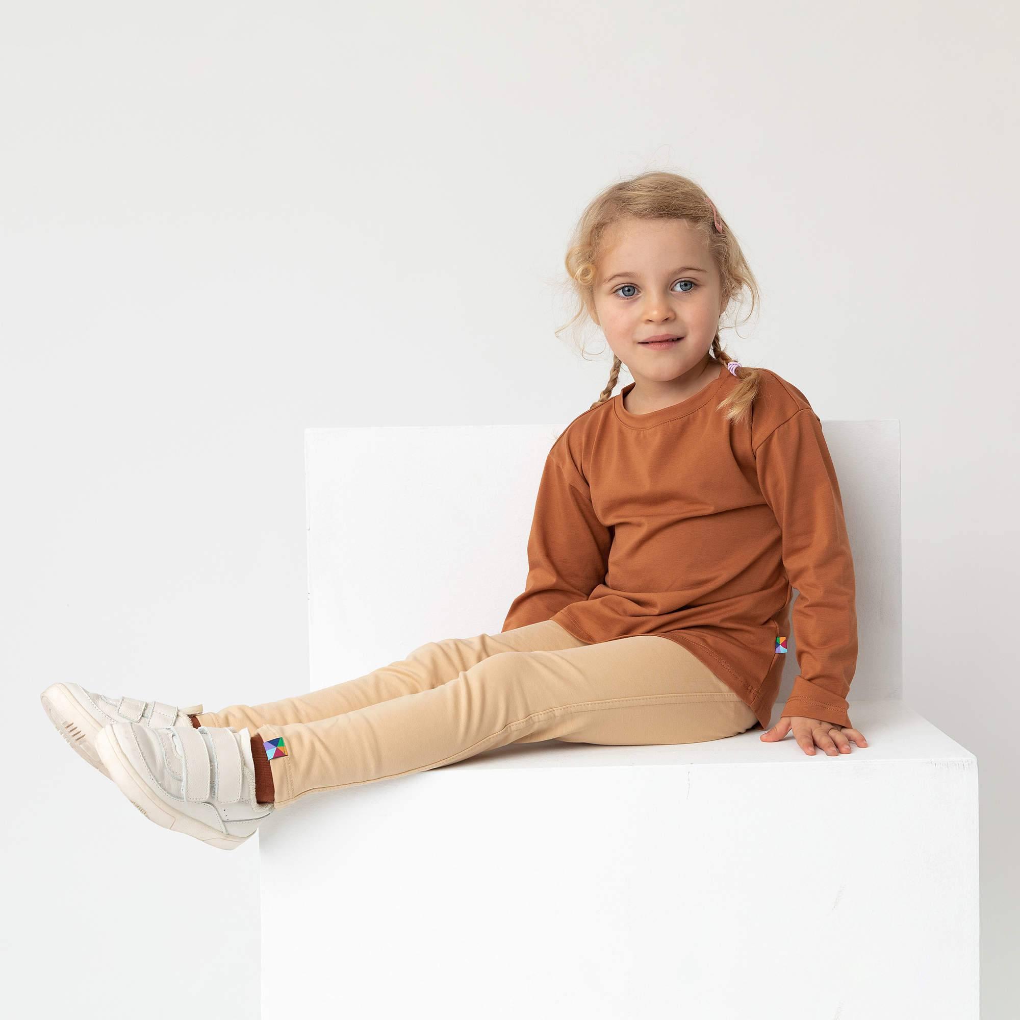 Caramel high-low hem shirt