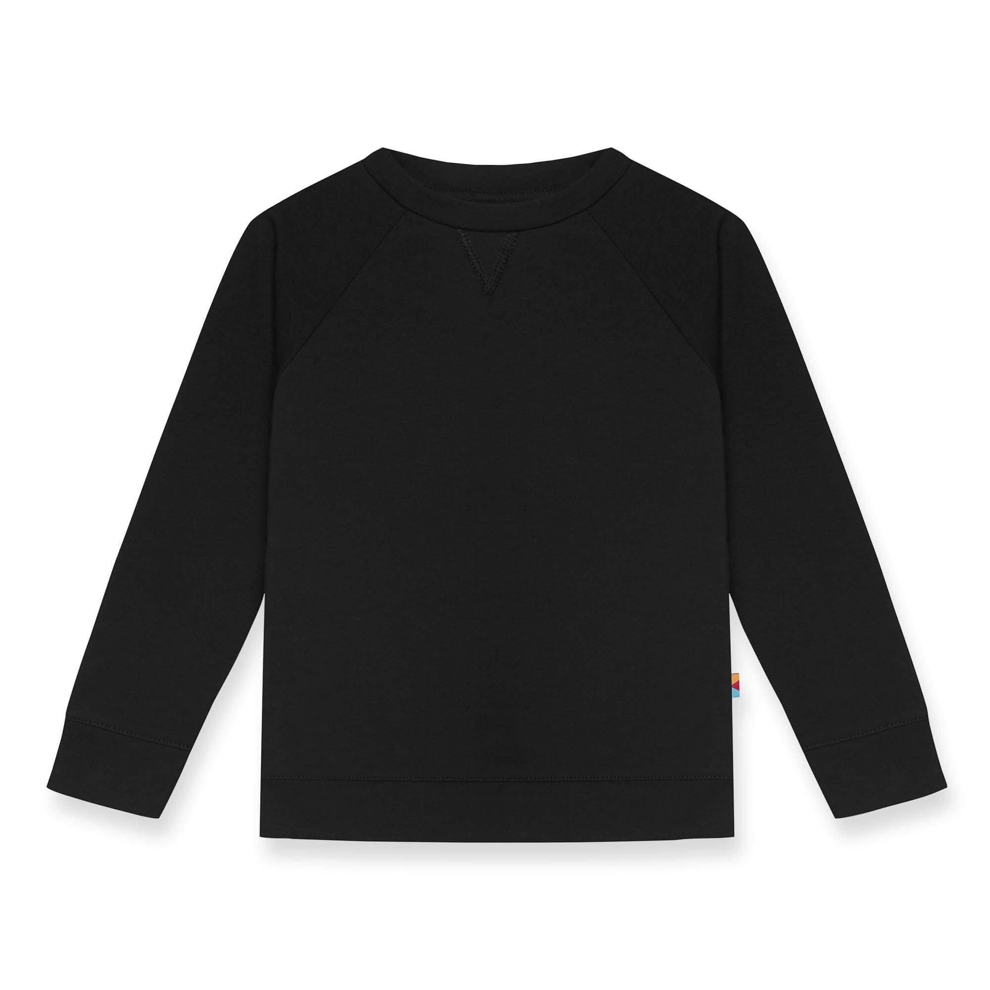 Black pullover sweatshirt