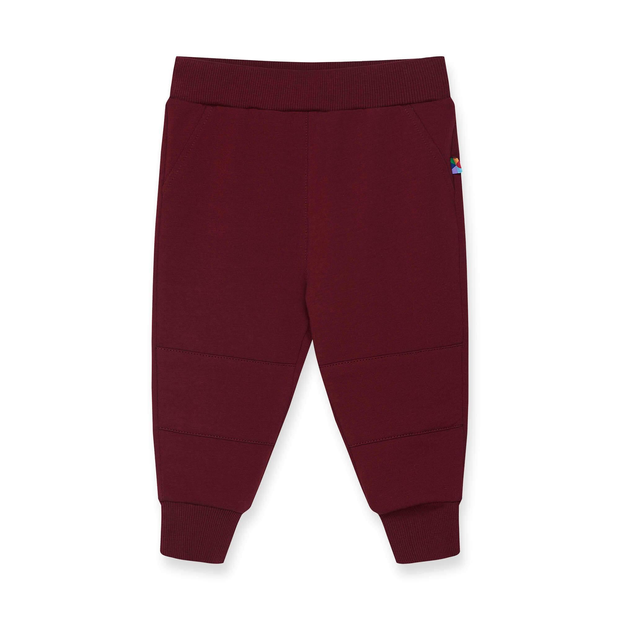 Burgundy reinforced pants Baby