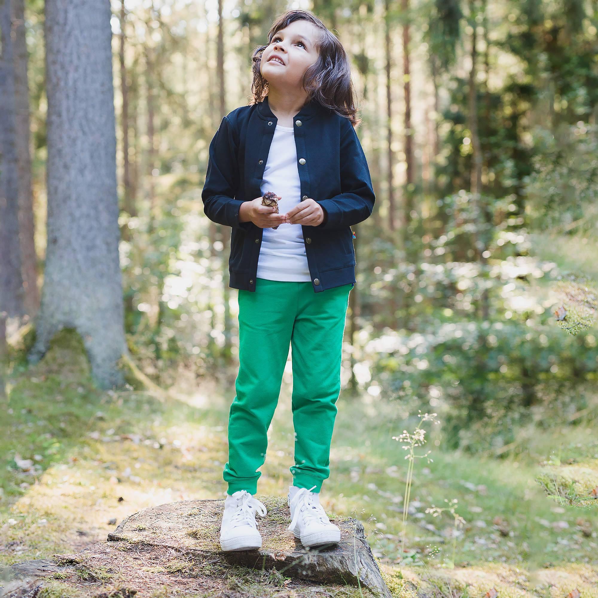 Black button-up bomber jacket with pockets