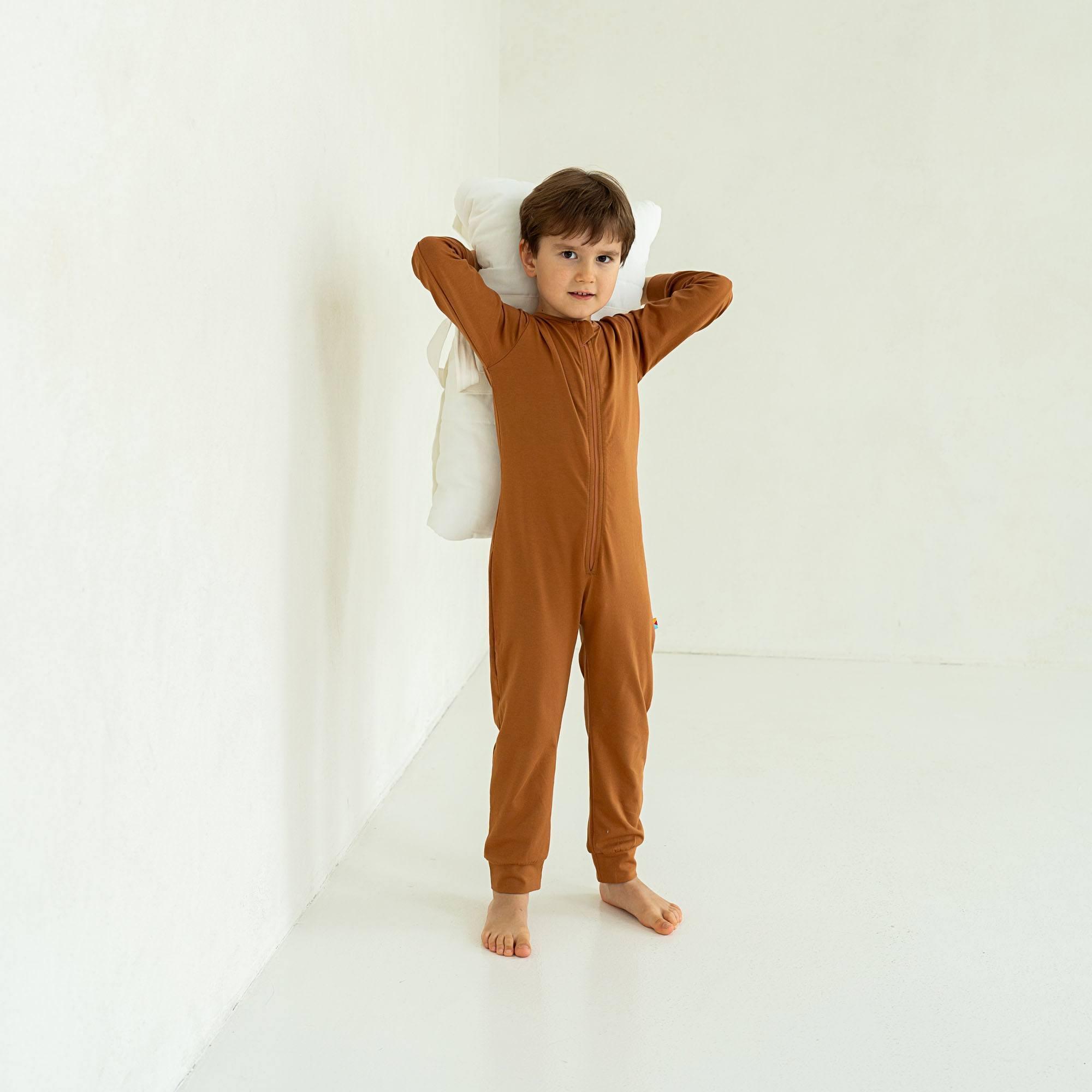 Caramel romper sleeping suit