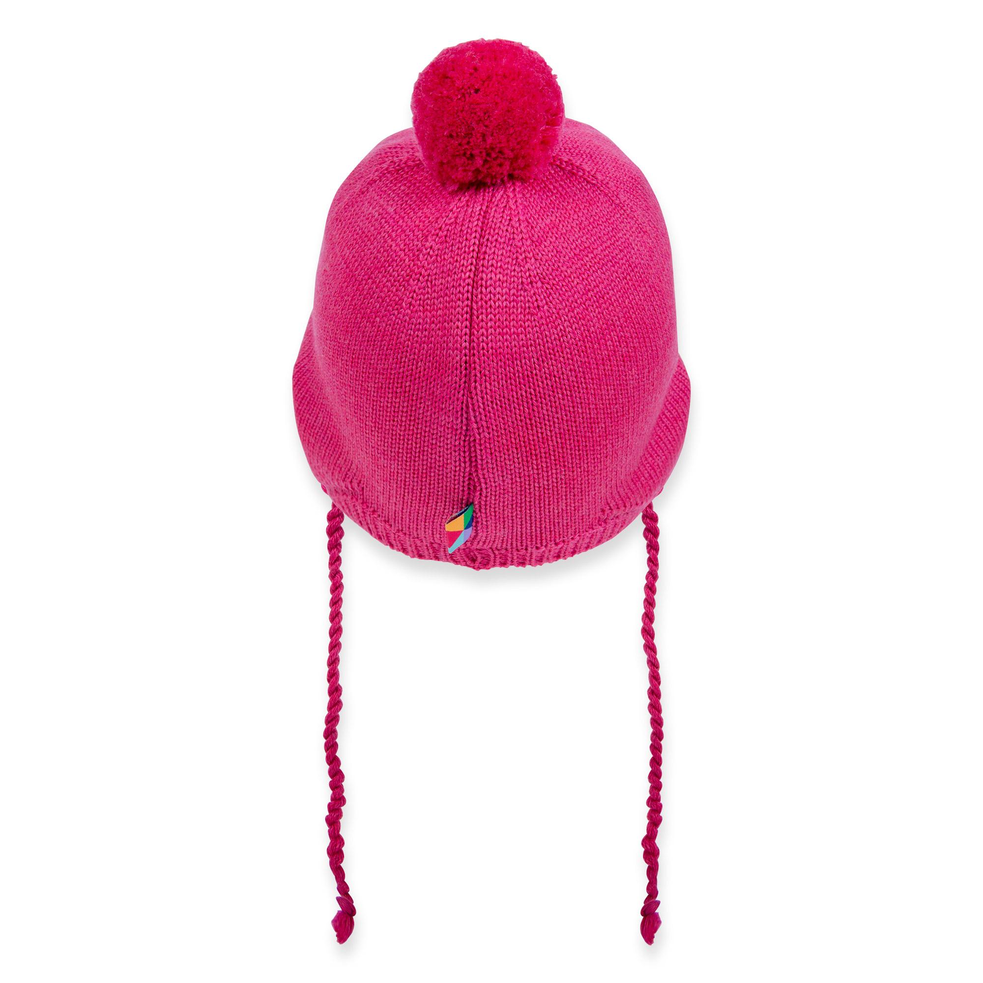 Pink merino wool hat Baby