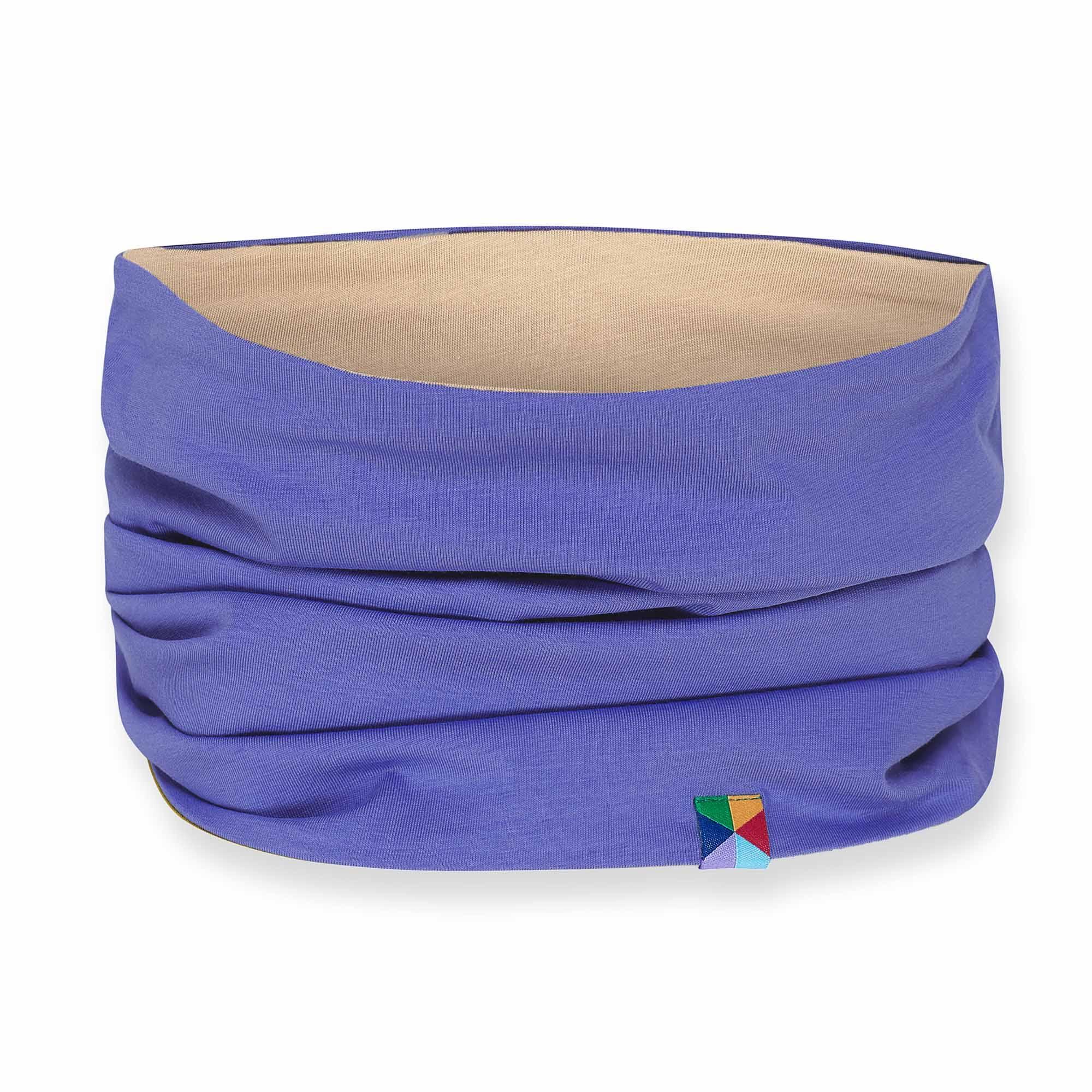 Very peri - beige reversible neck warmer Junior