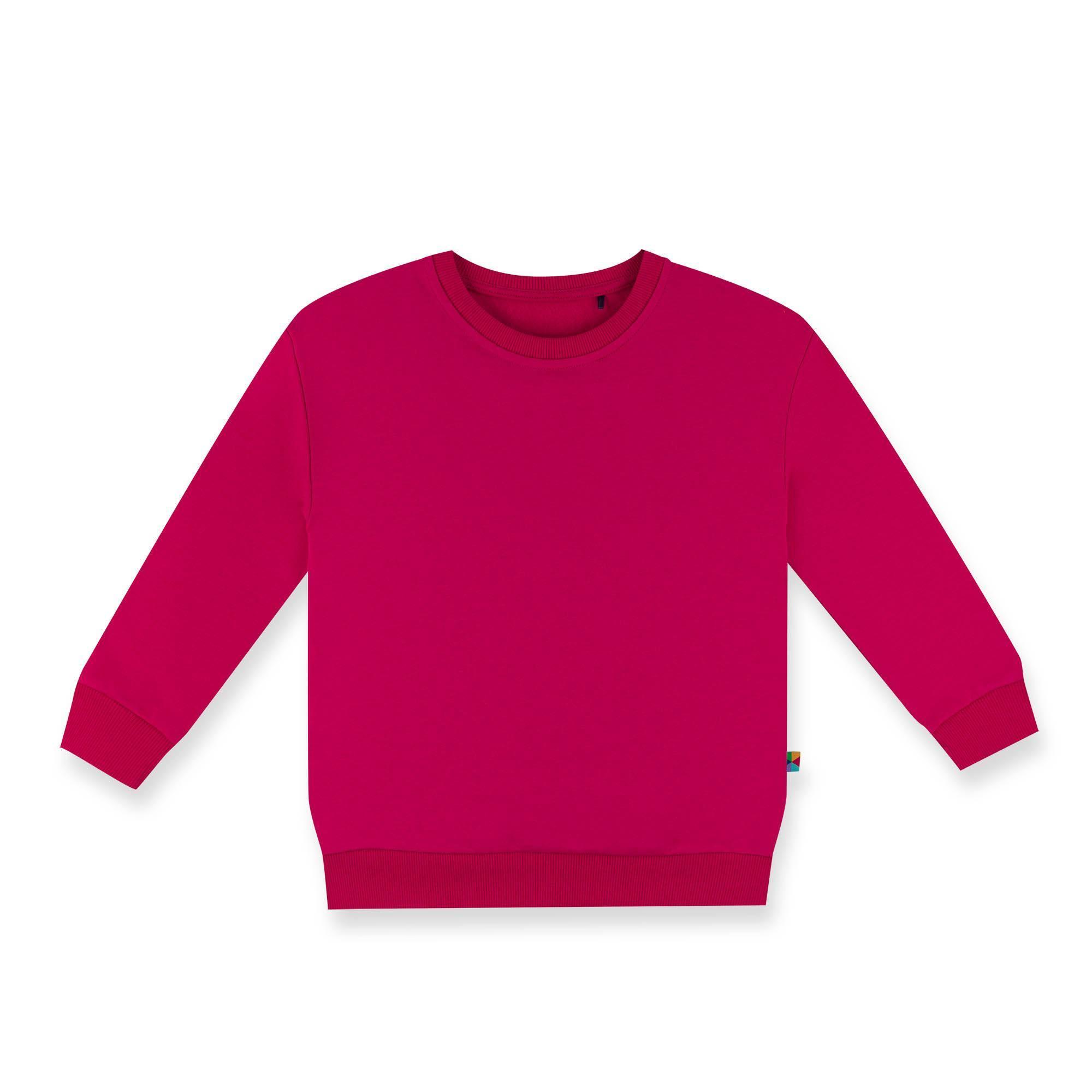 Pink fleece-lined sweatshirt