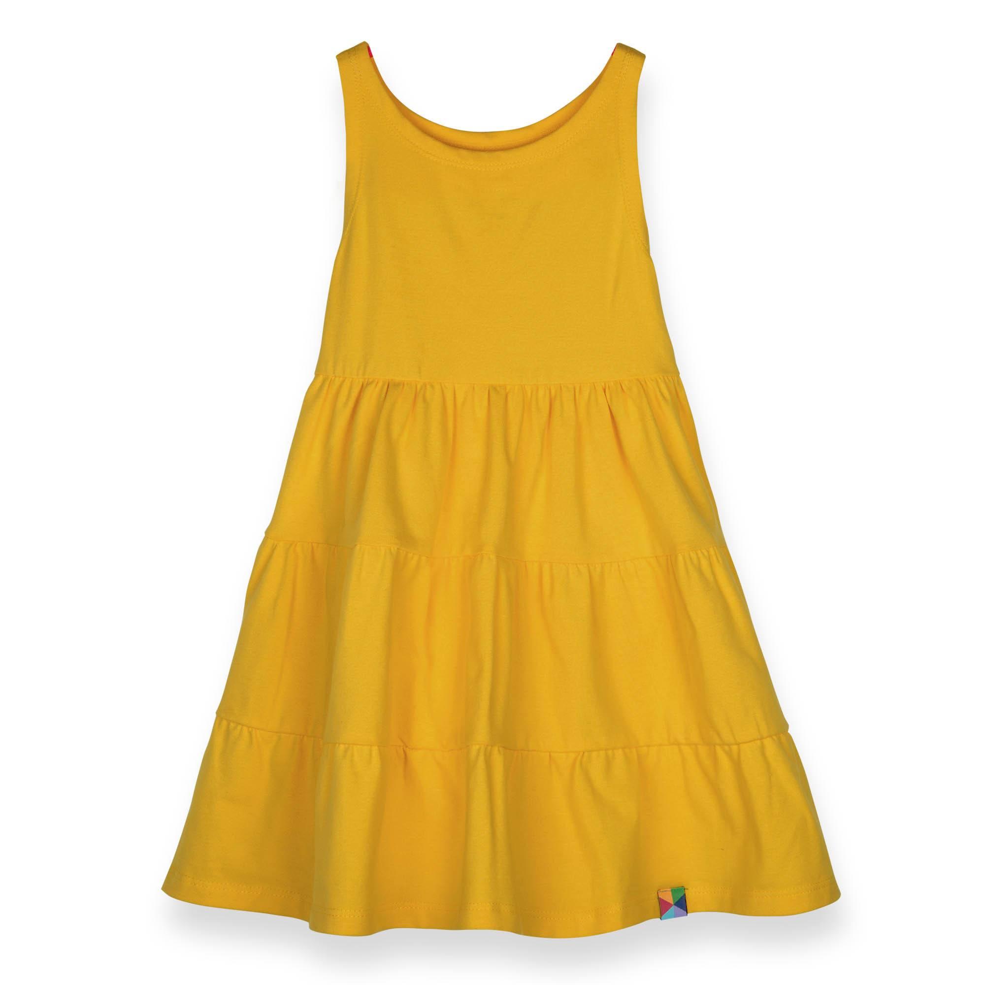 Mustard sleeveless dress