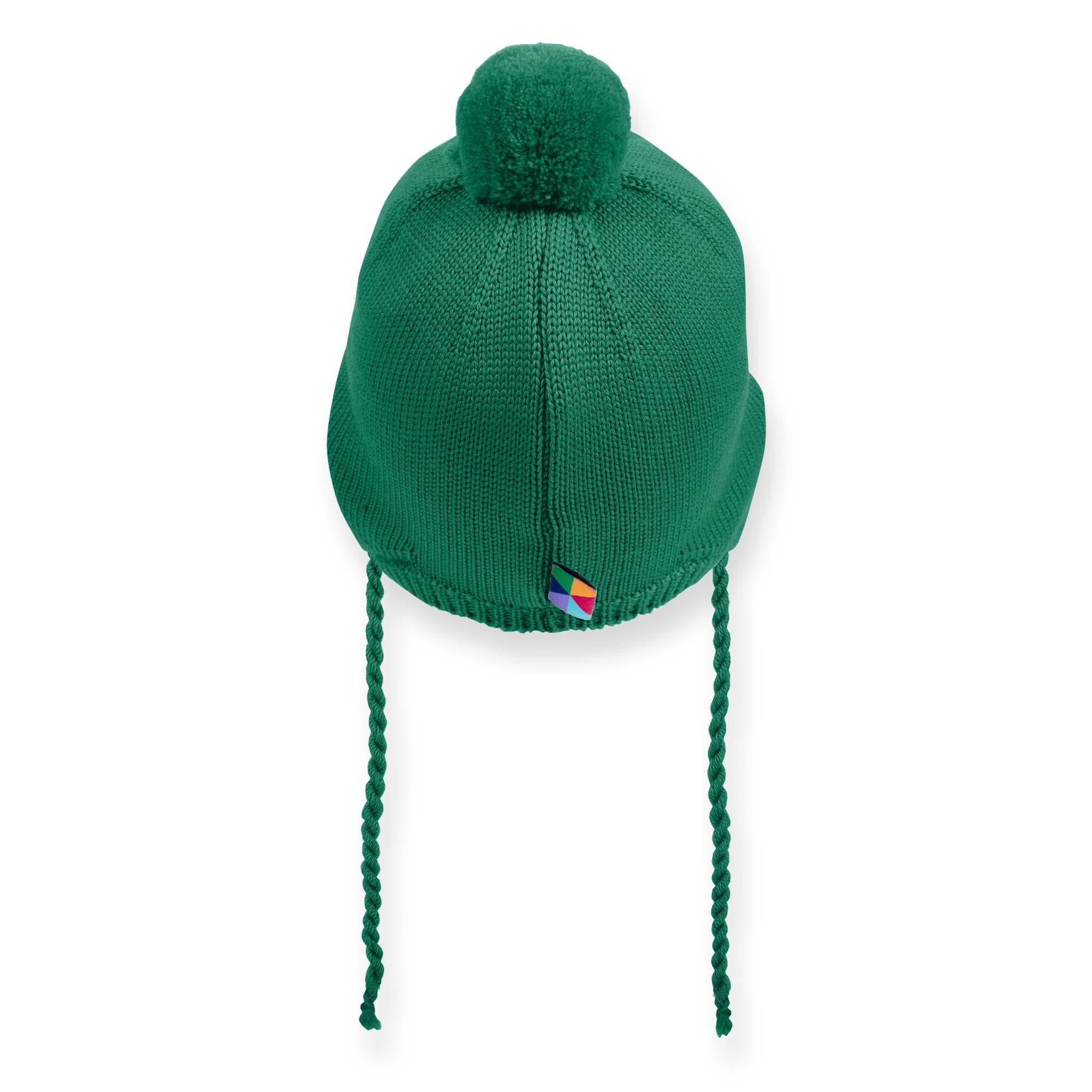 Green merino wool hat Baby