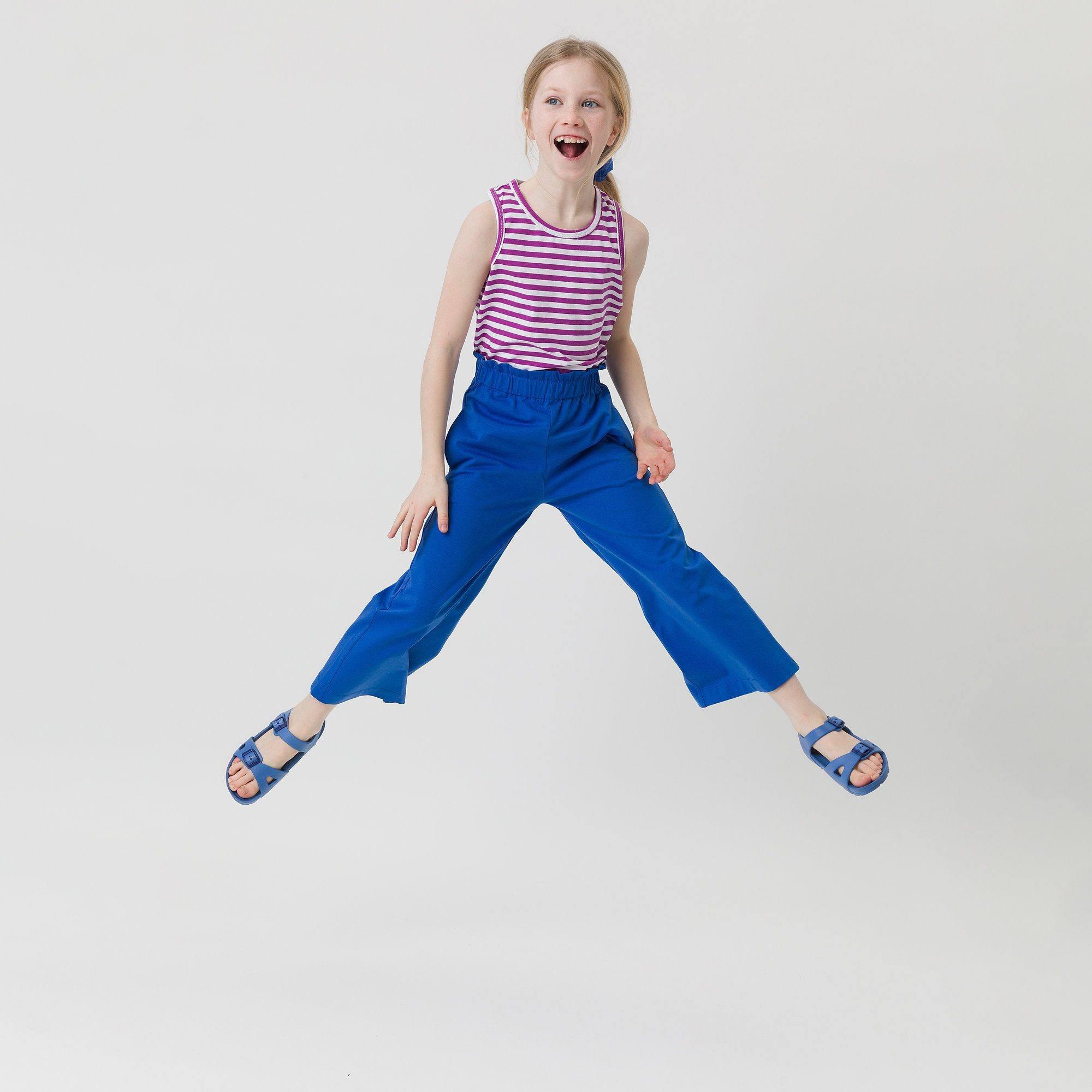 Blue culotte trousers