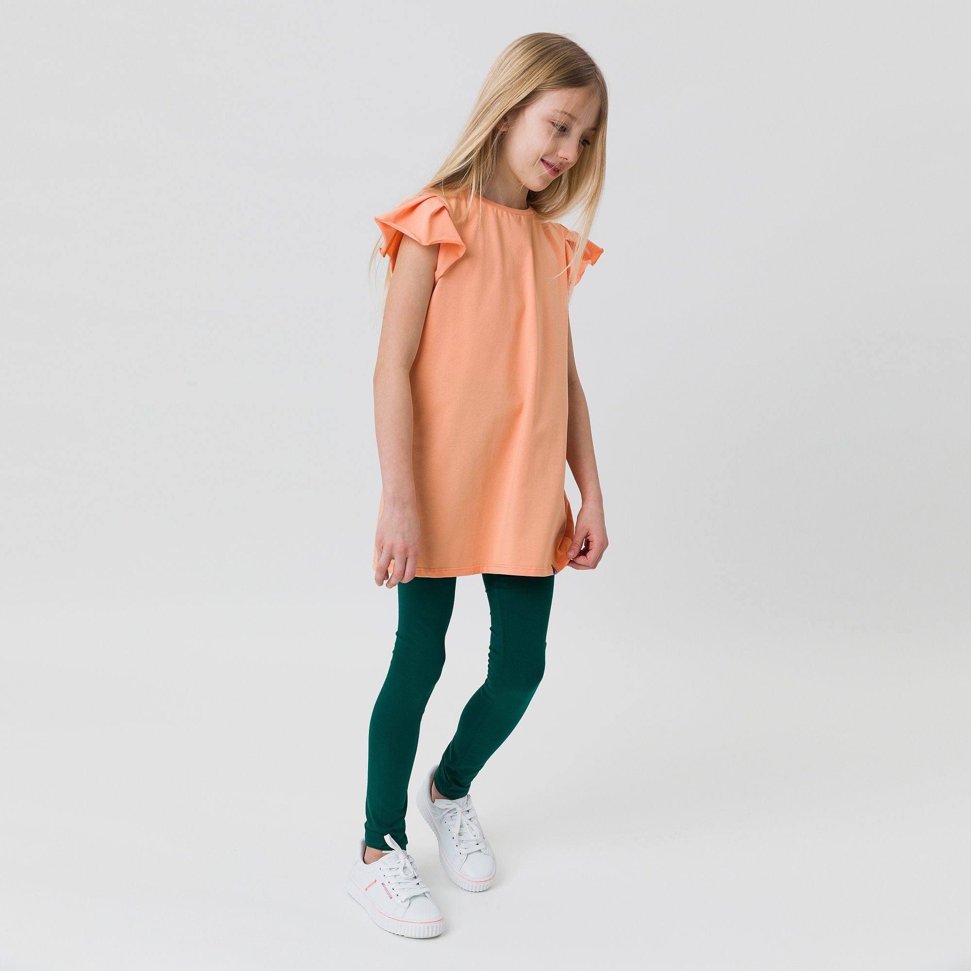 Apricot short butterfly sleeve tunic