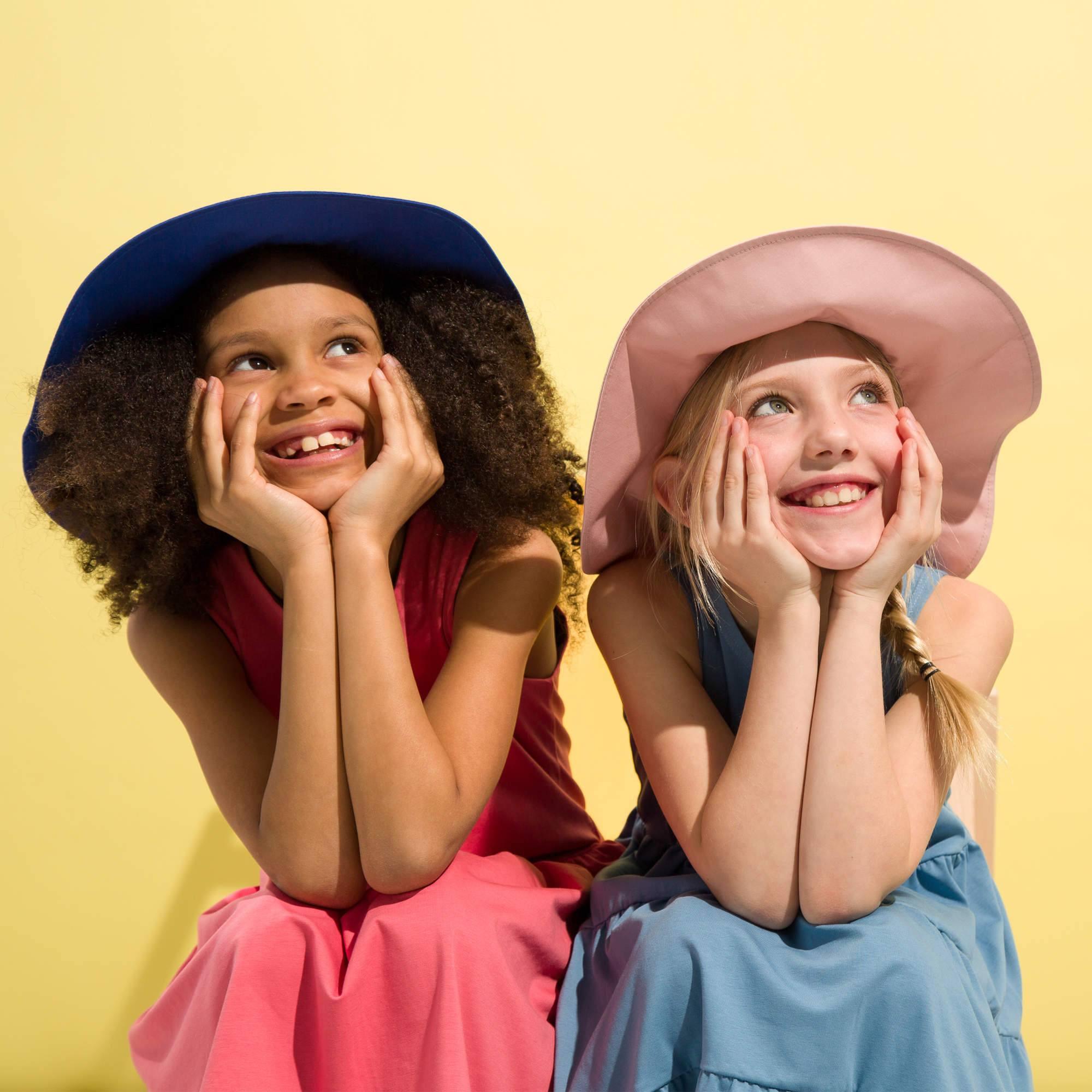 Pastel pink brimmed hat