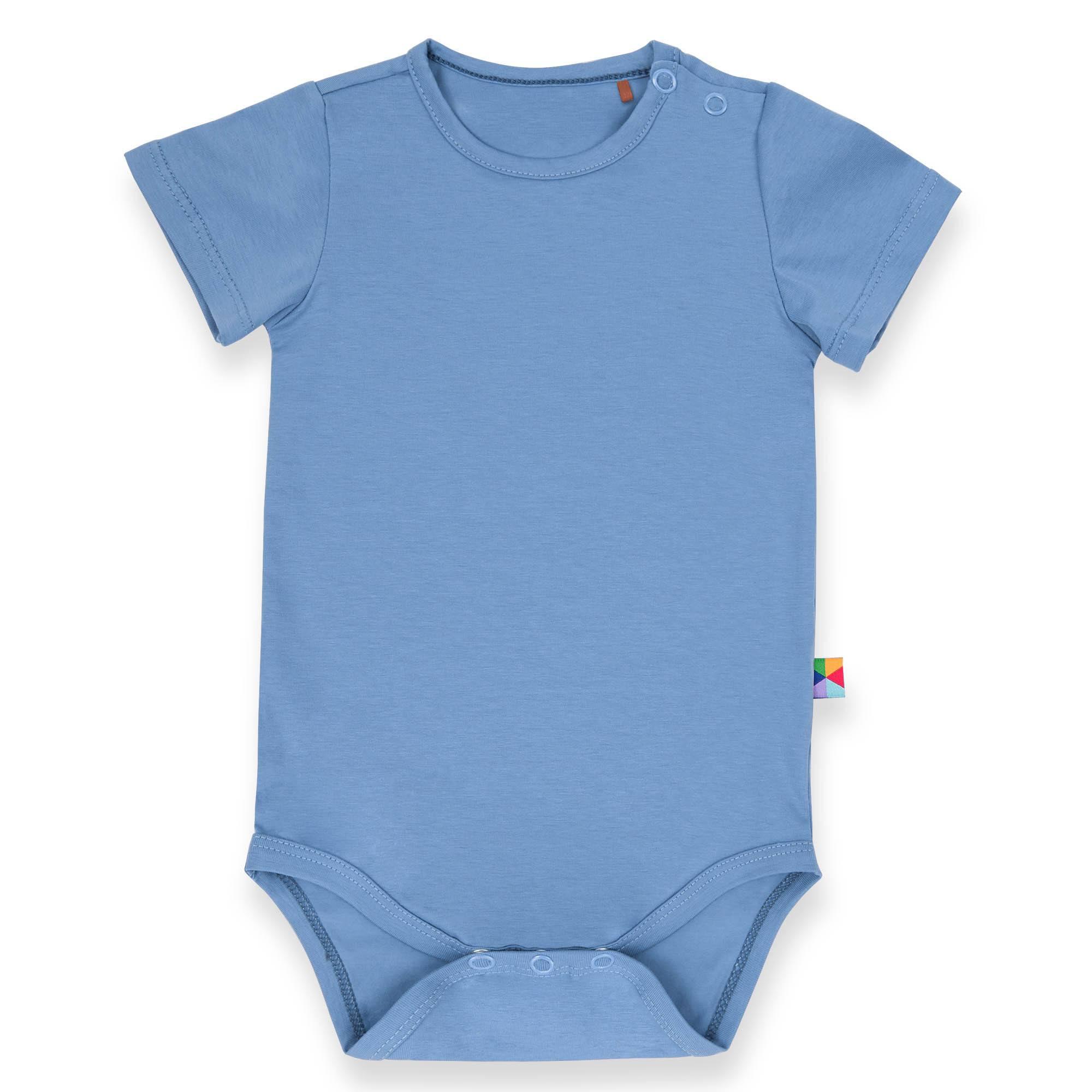 Sky blue short sleeve bodysuit