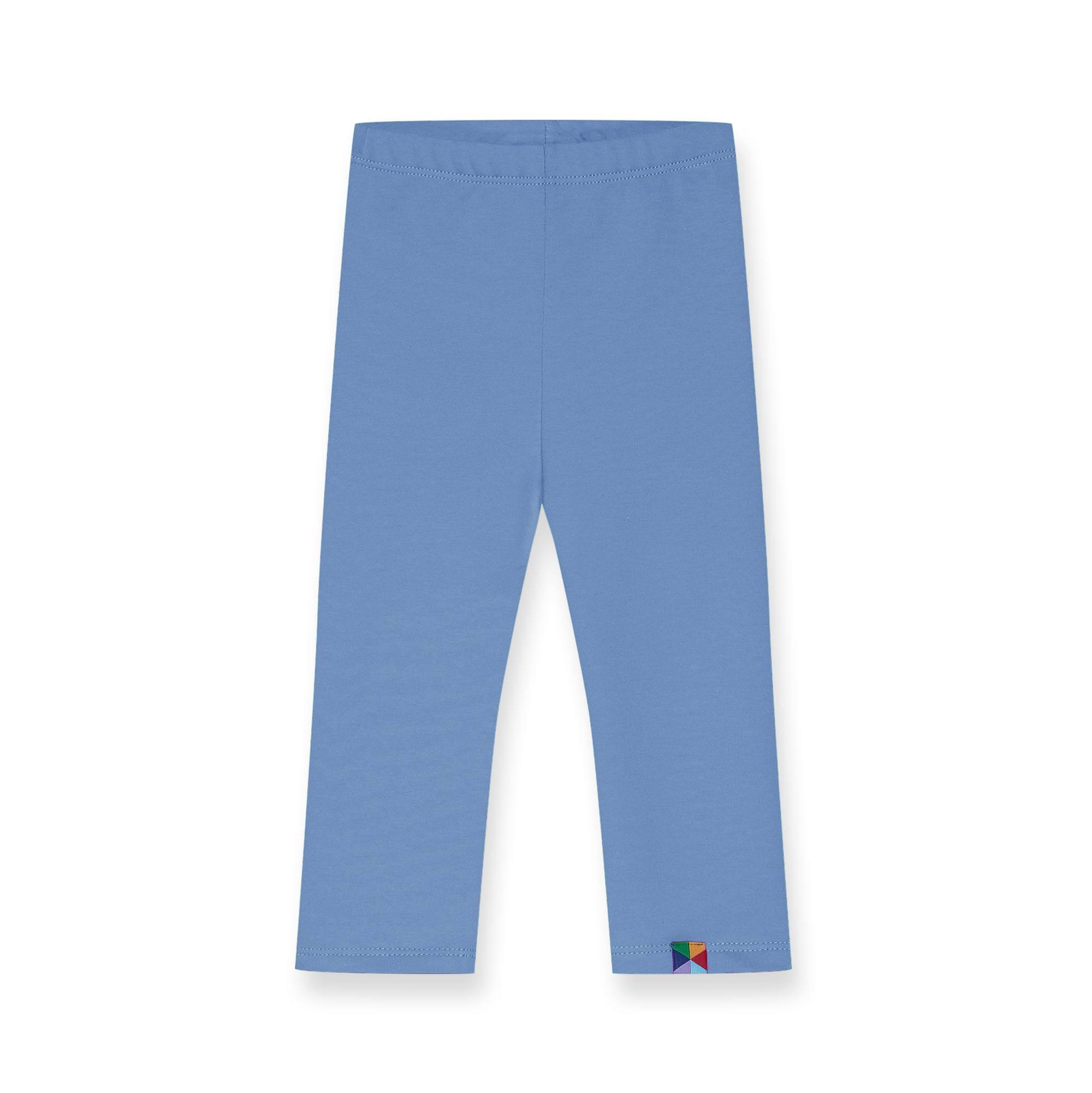 Sky blue fleece-lined leggings Baby