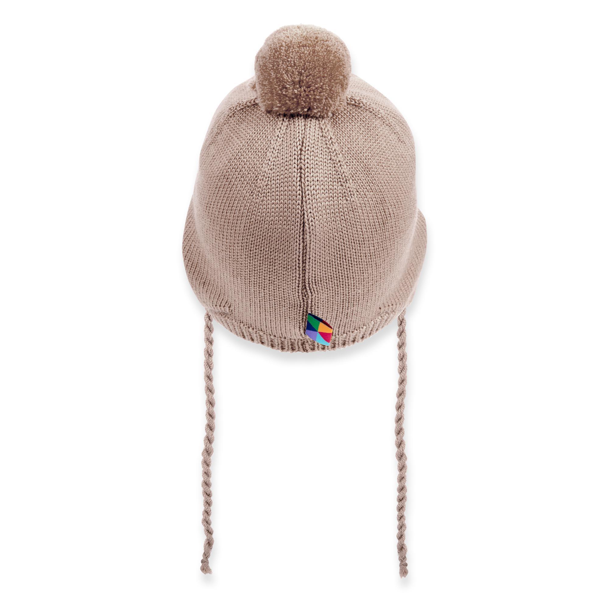 Beige merino wool hat Baby