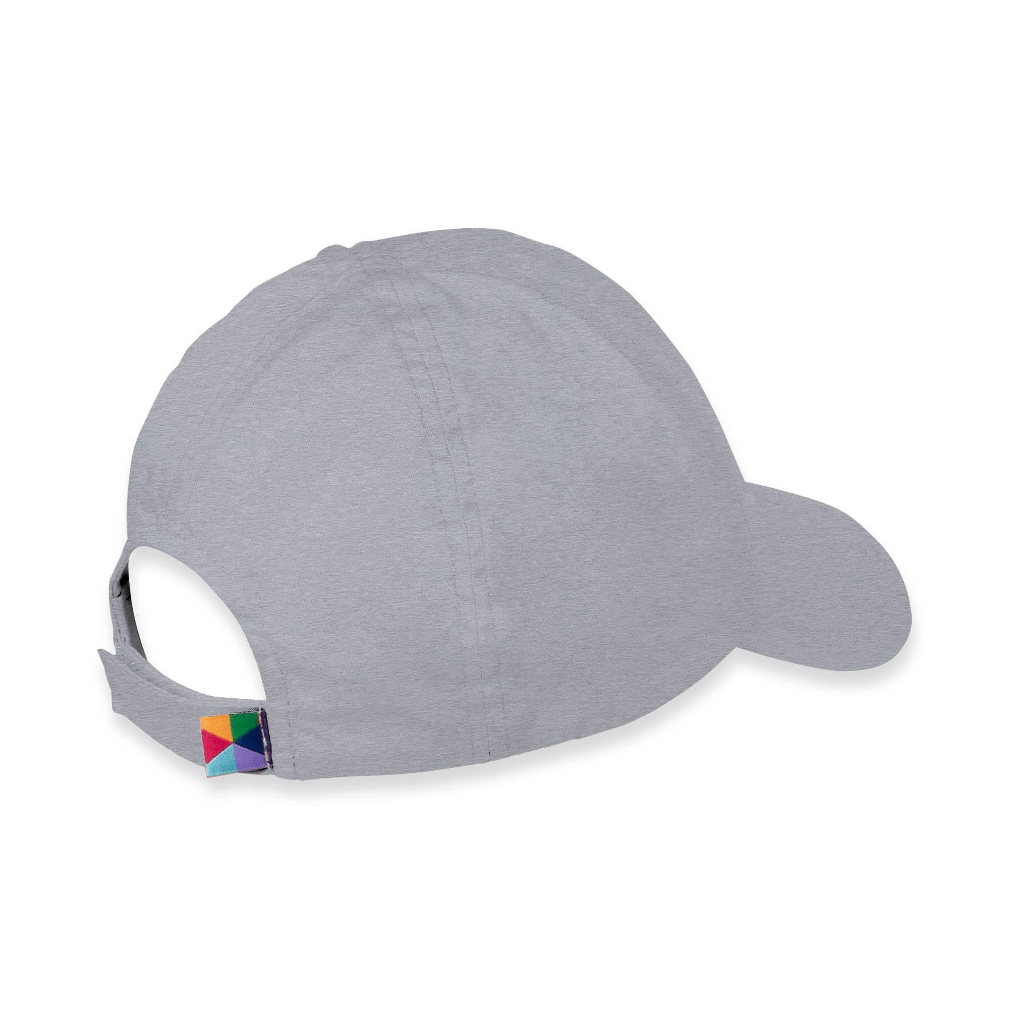 Grey melange baseball cap