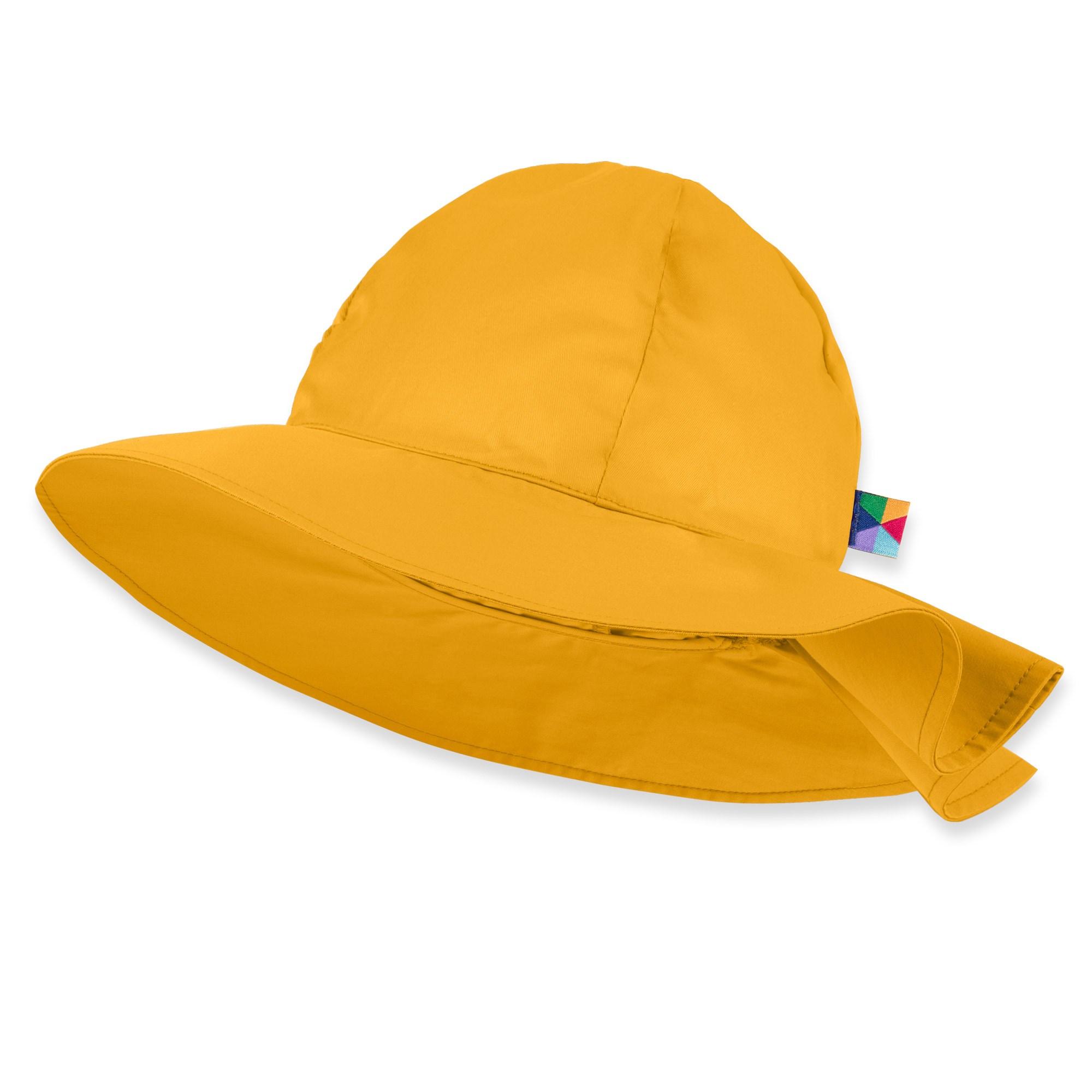 Mustard wide brim hat Women