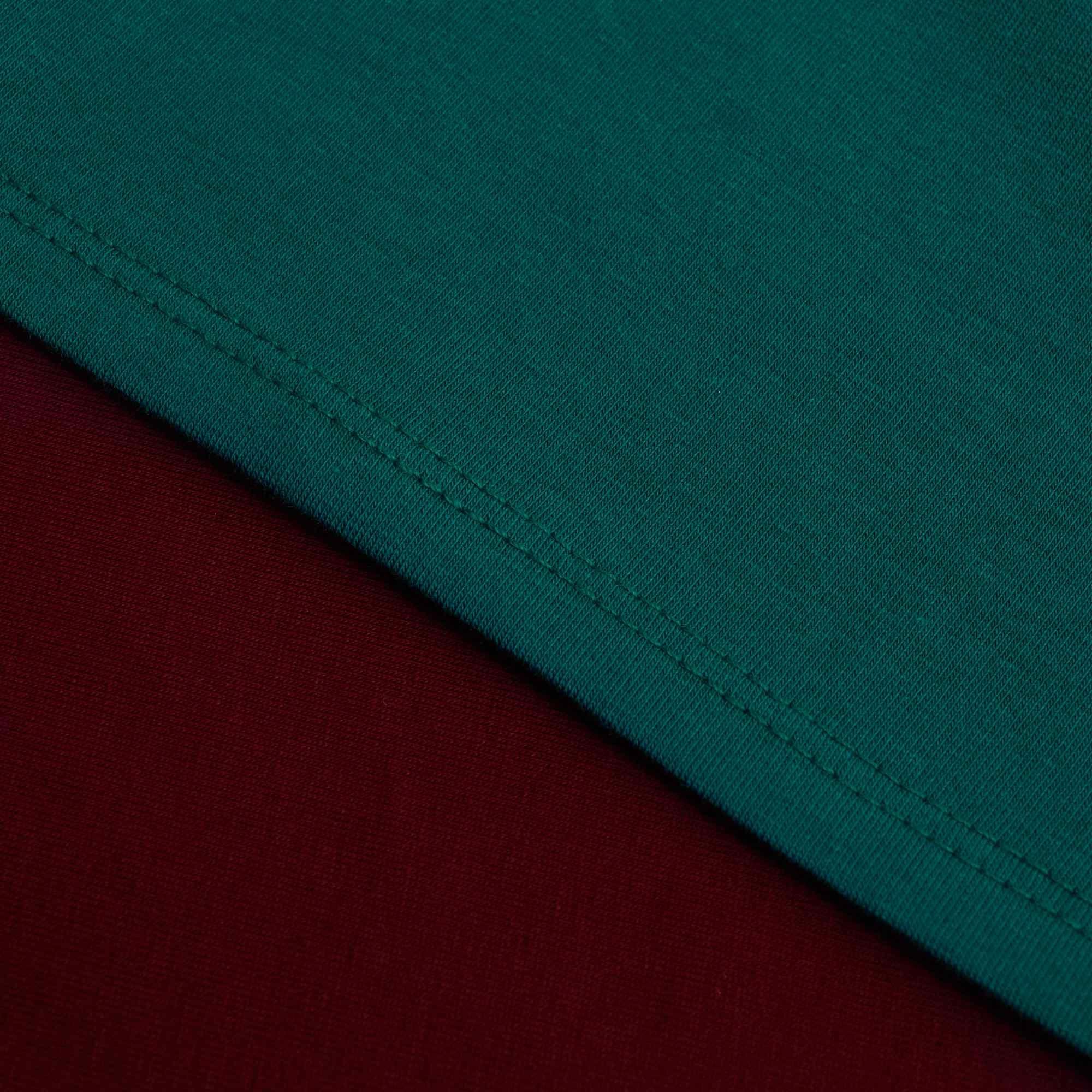 Bottle-green - burgundy two-colour shirt