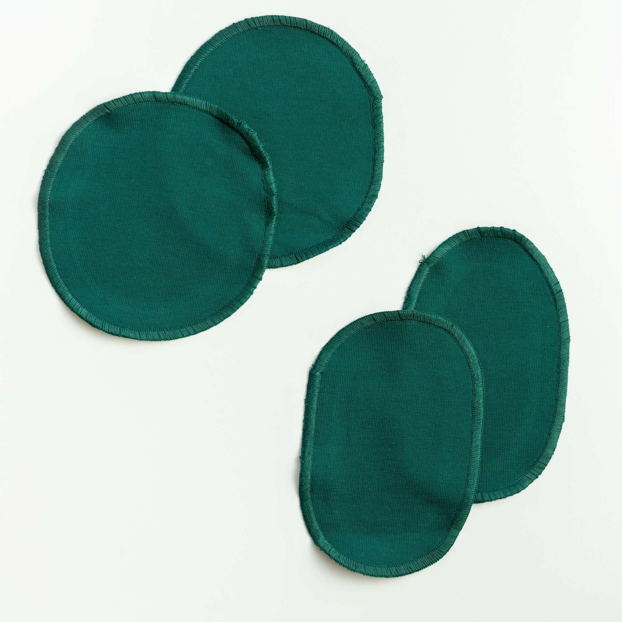 Bottle-green patch set