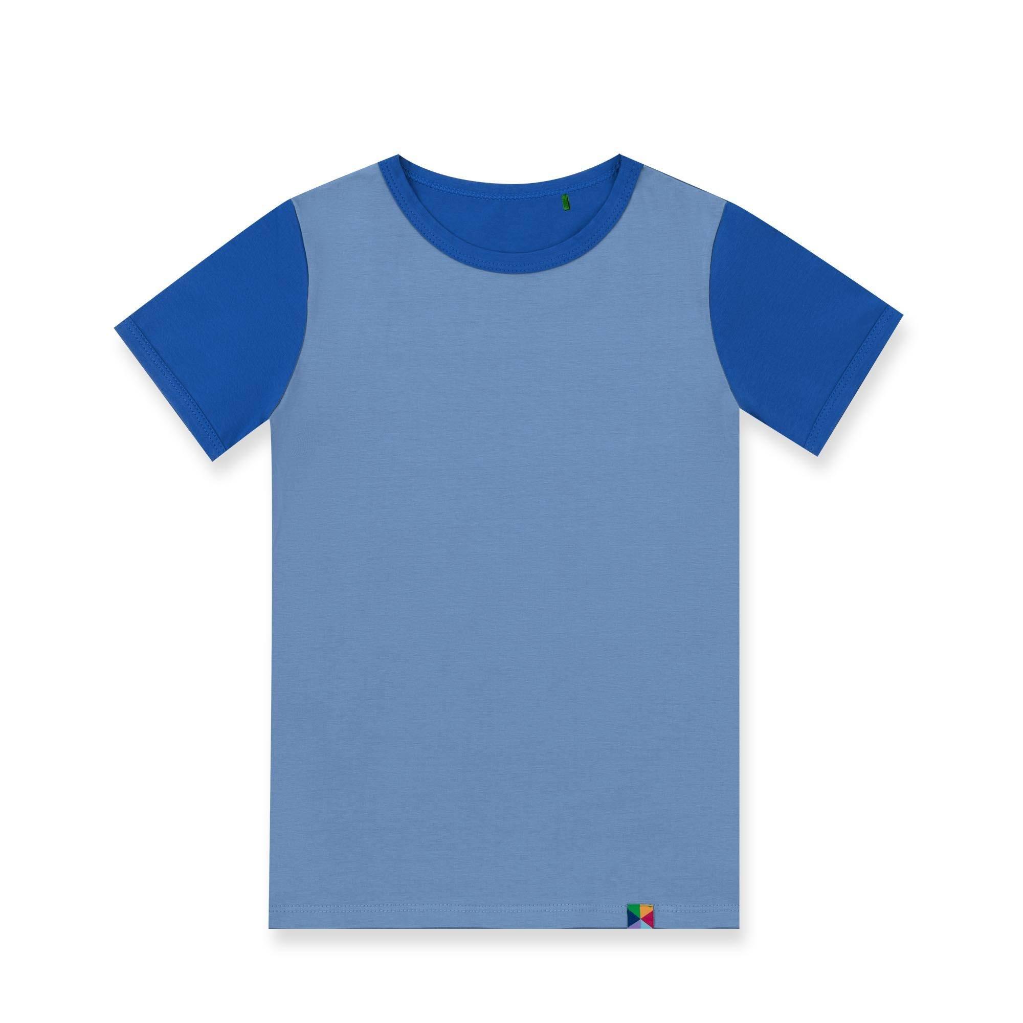 Sky blue - blue two-tone shirt Baby