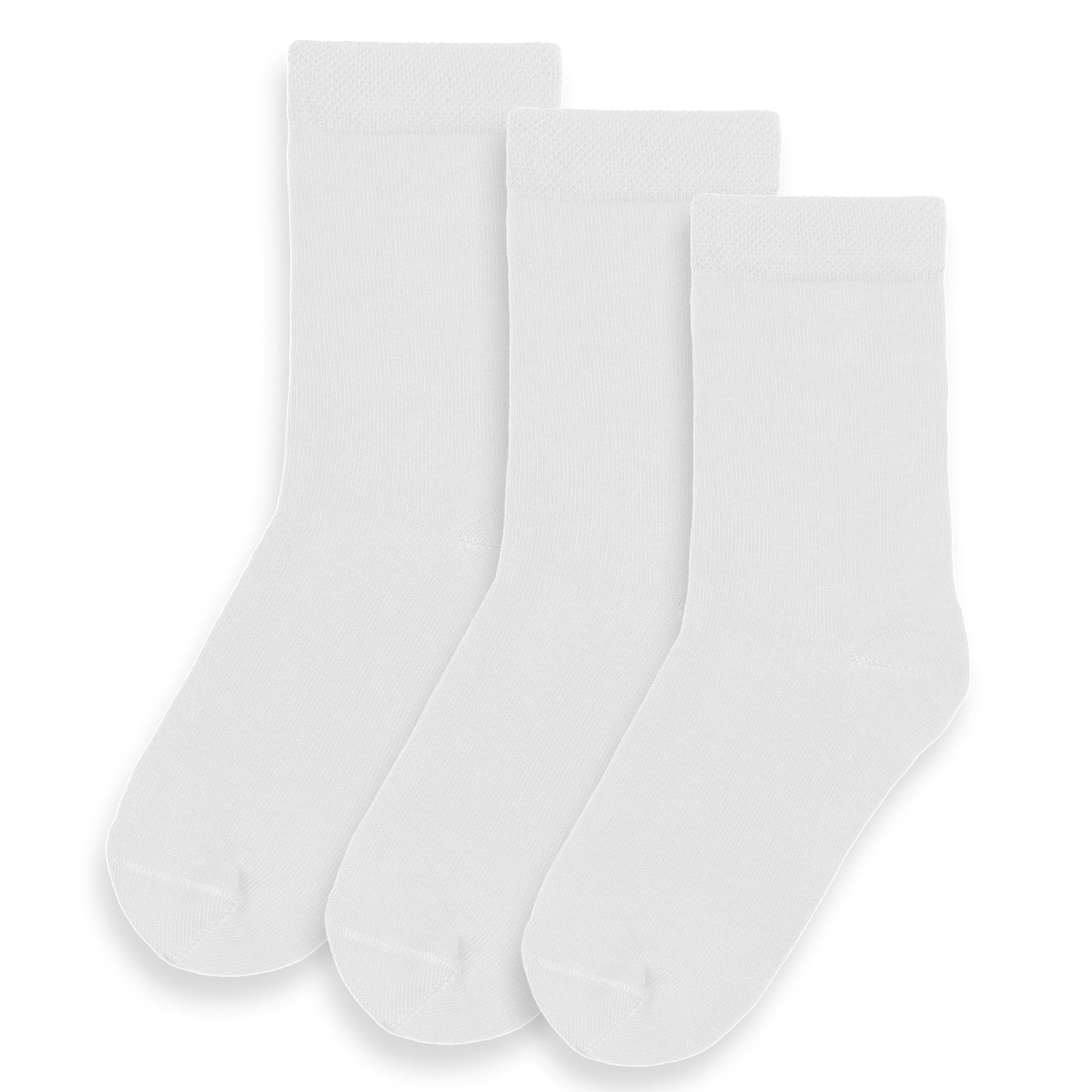 White 3-pack socks set kids