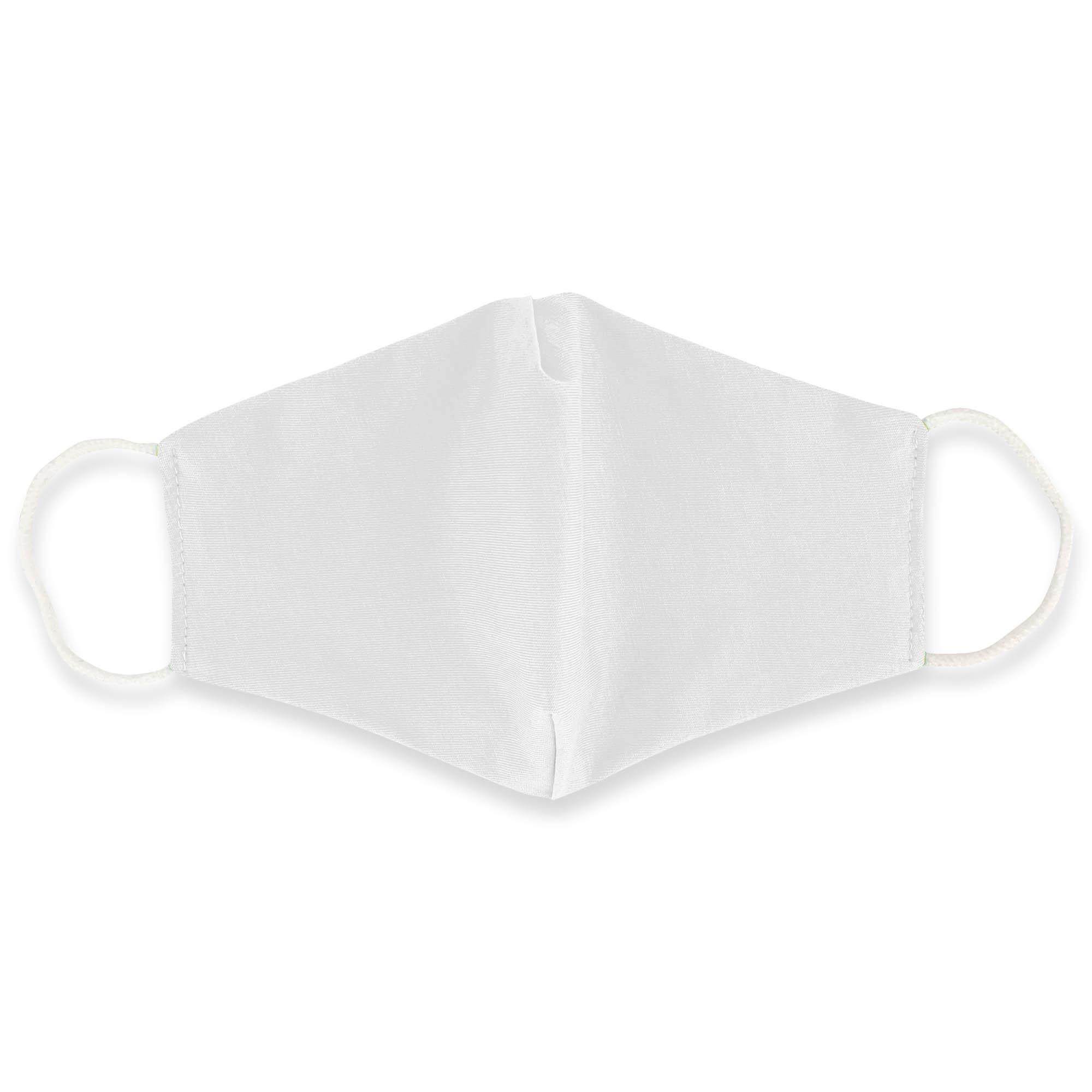 White cotton face mask