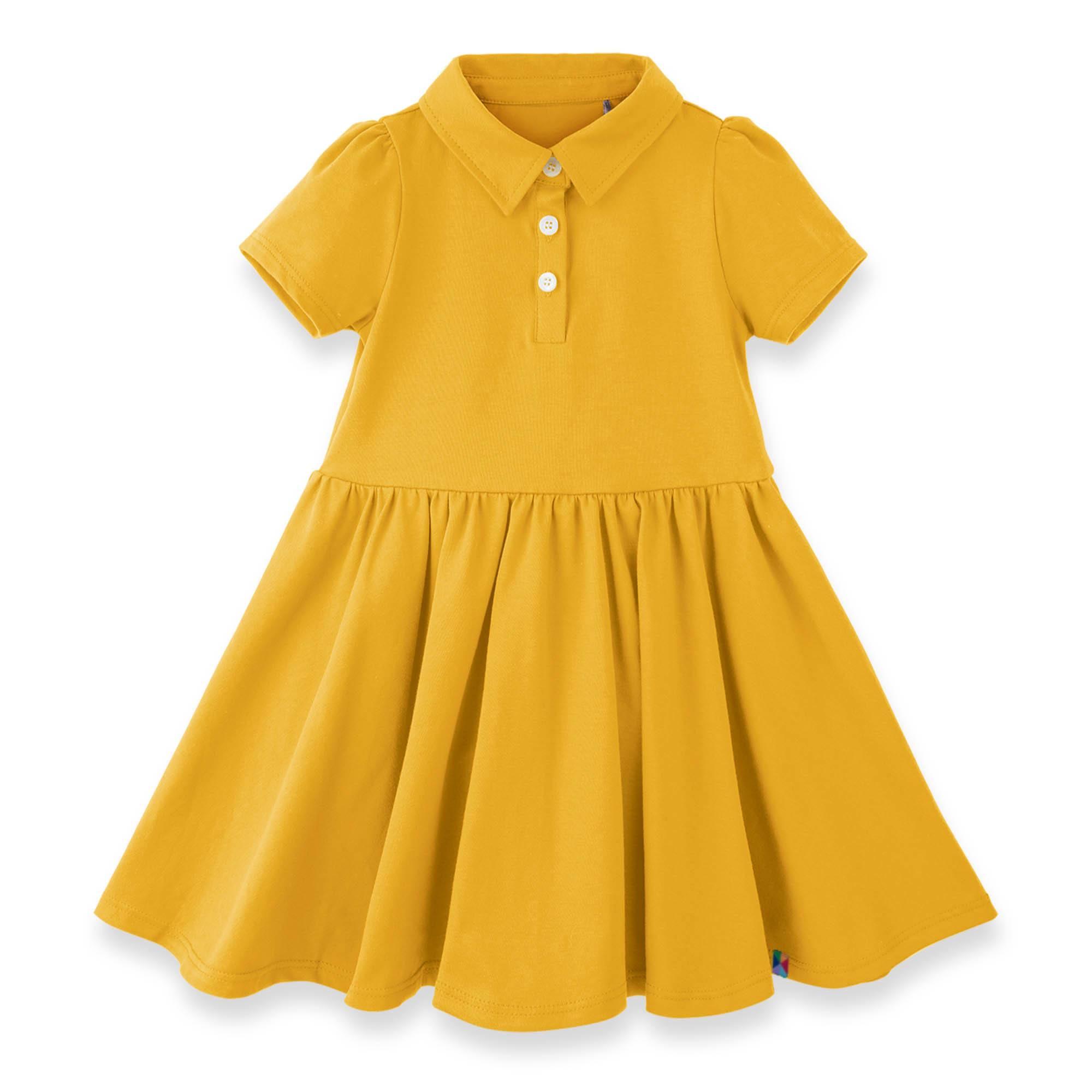 Mustard polo dress