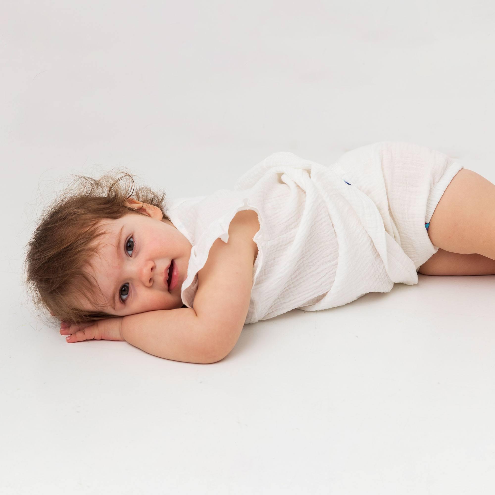 White muslin dress Baby