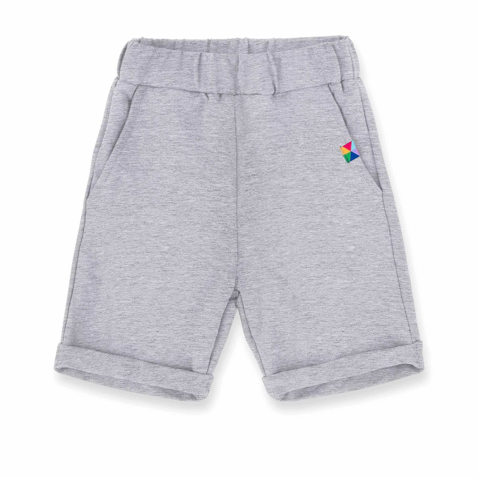 Grey melange shorts Junior