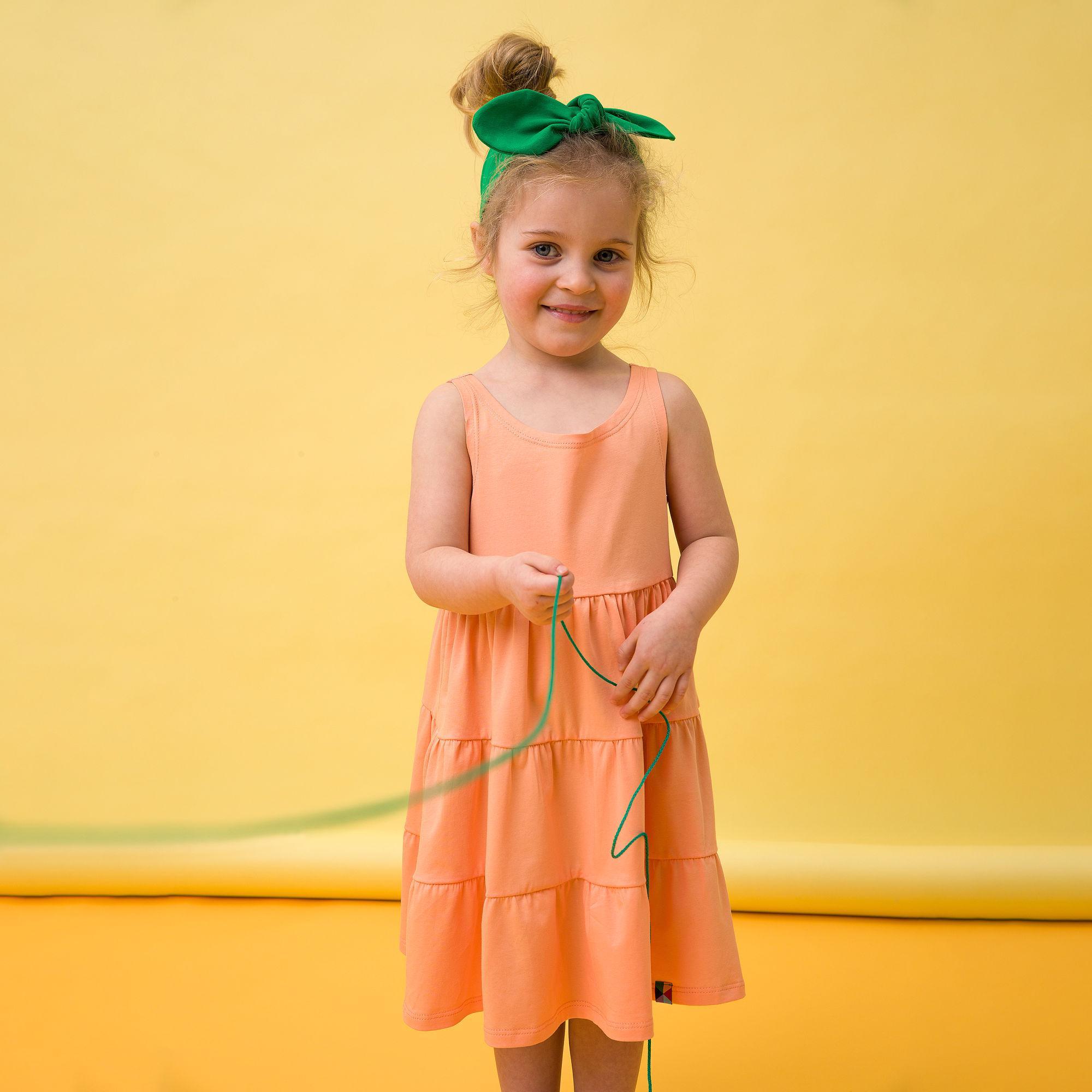 Apricot sleeveless dress