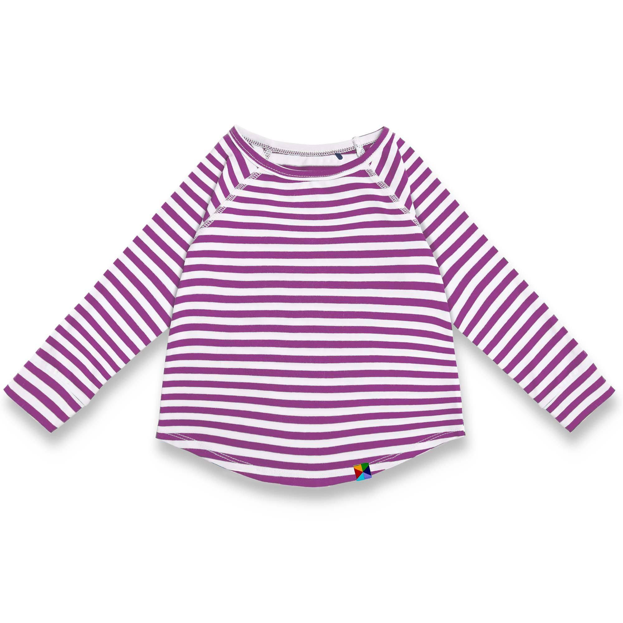 Violet stripes long sleeve shirt